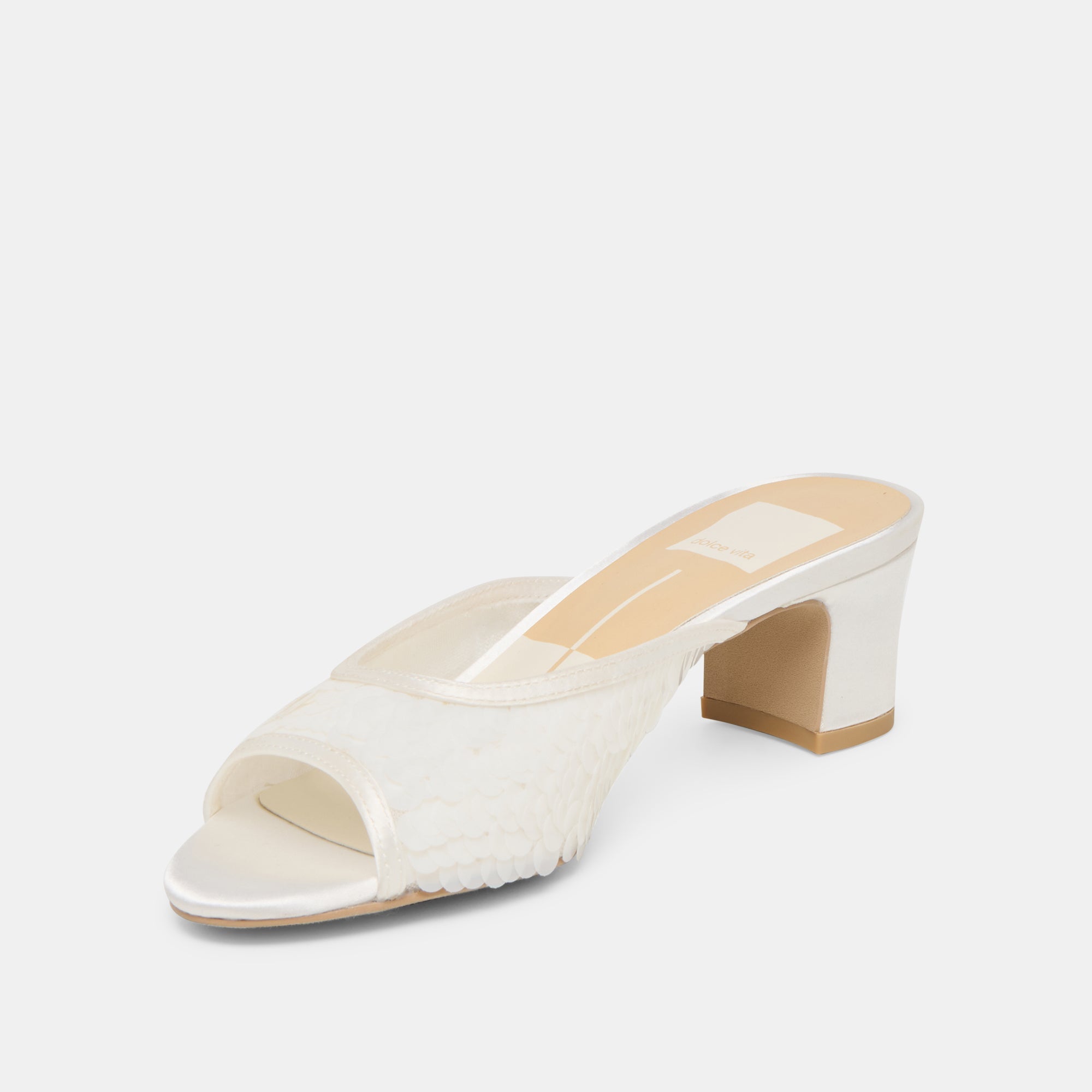 INGA HEELS OFF WHITE SEQUIN