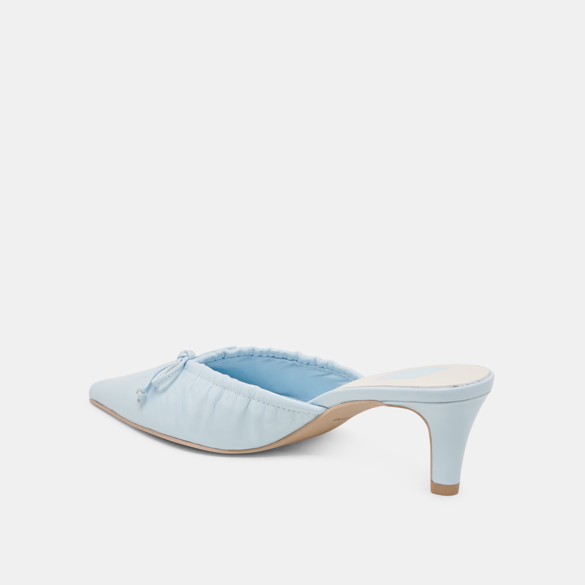 KAIRI MID HEELS ICE BLUE CRINKLE PATENT