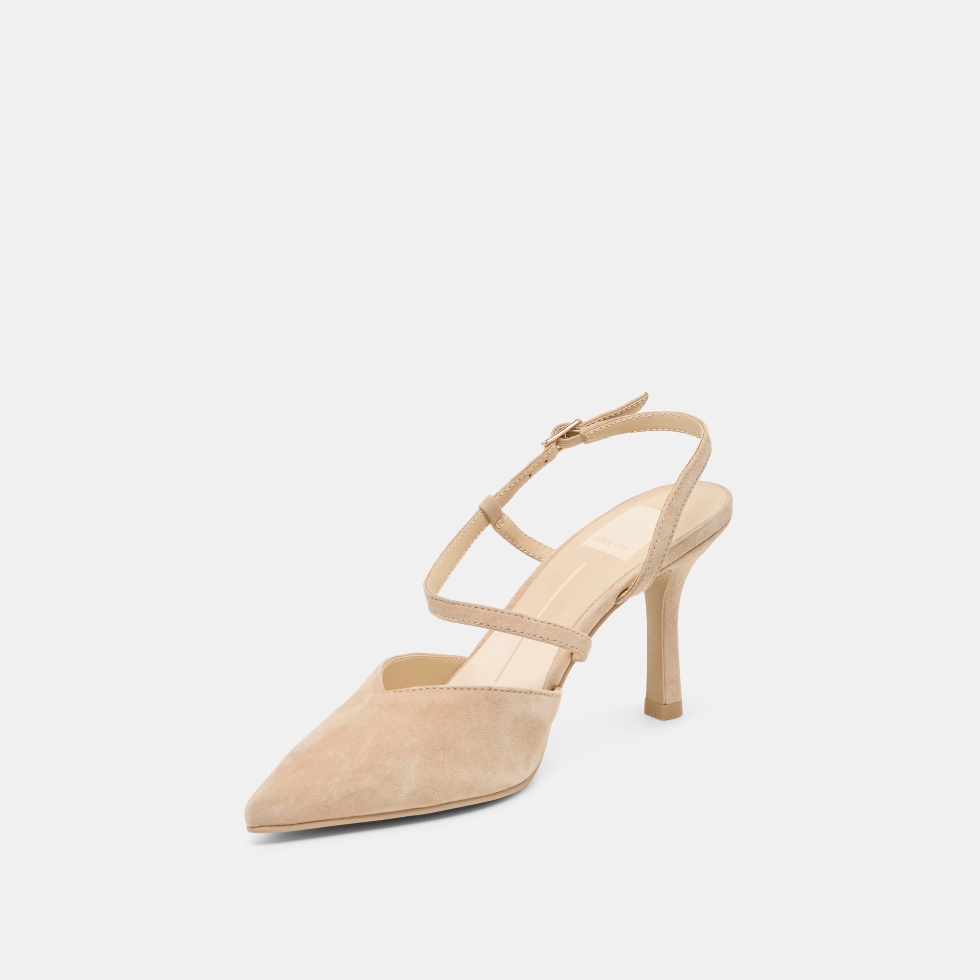 KAMRA HEELS CAMEL SUEDE
