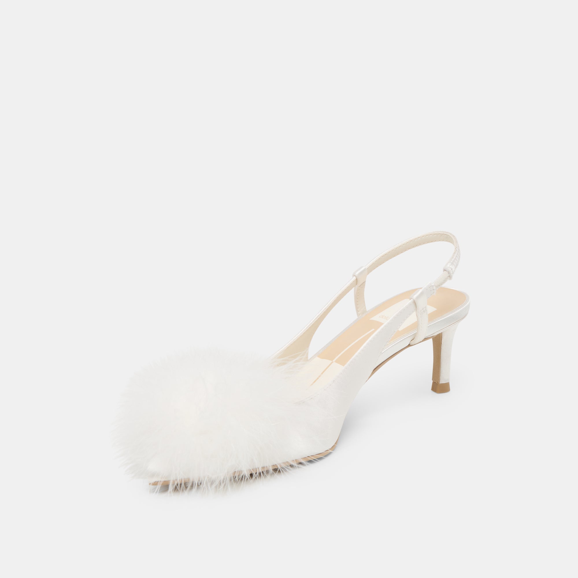 KAMY HEELS TRUE WHITE SATIN