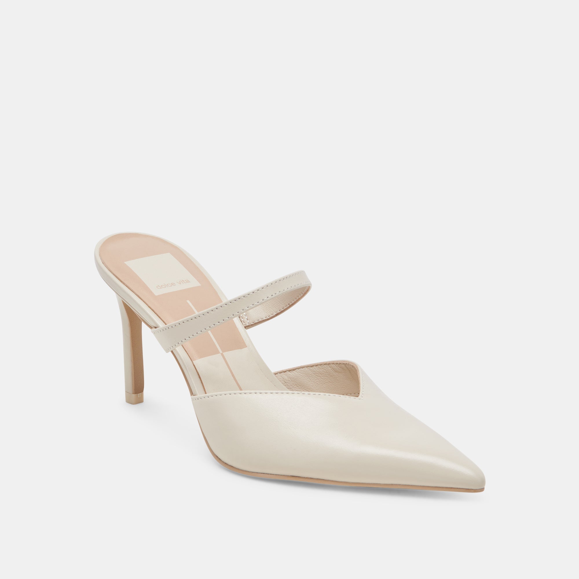 KANIKA HEELS WHITE CRINKLE PATENT - re:vita