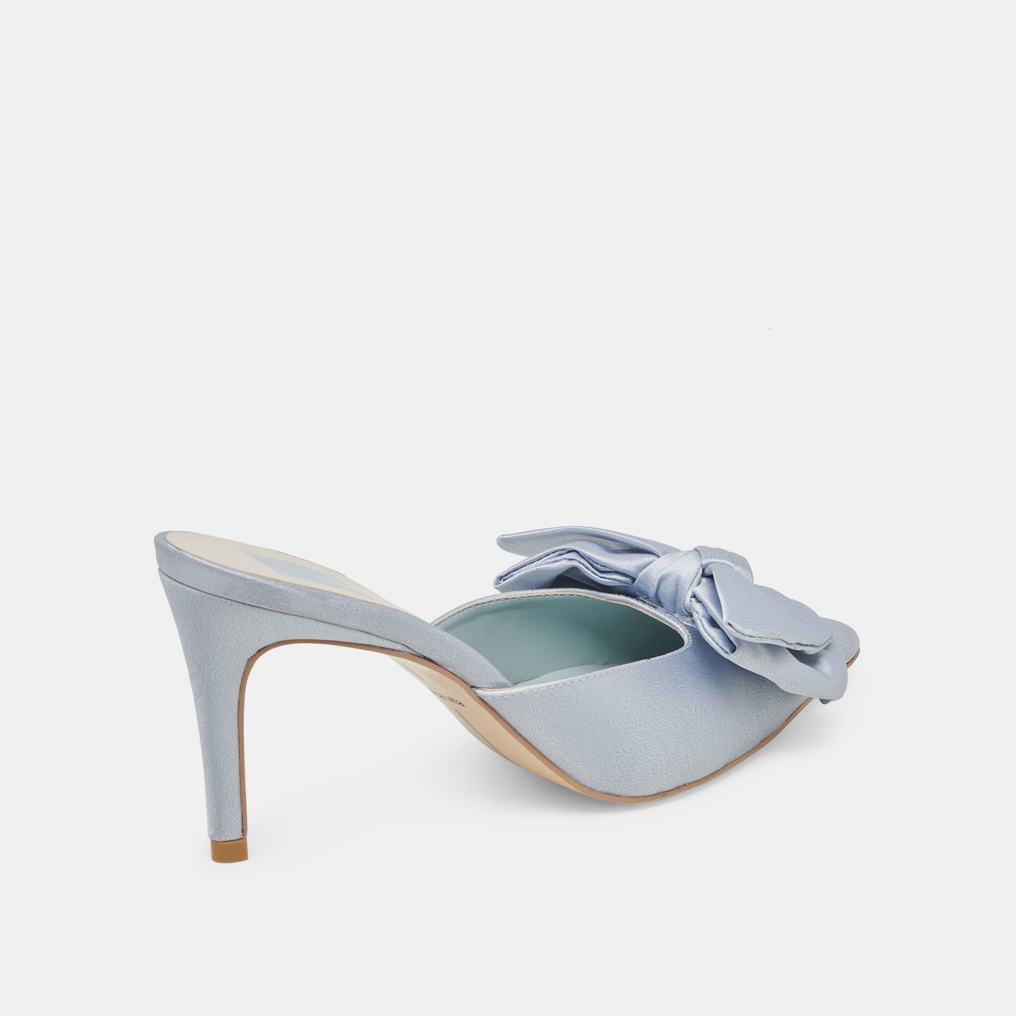 KAYLI HEELS LIGHT BLUE SATIN - re:vita