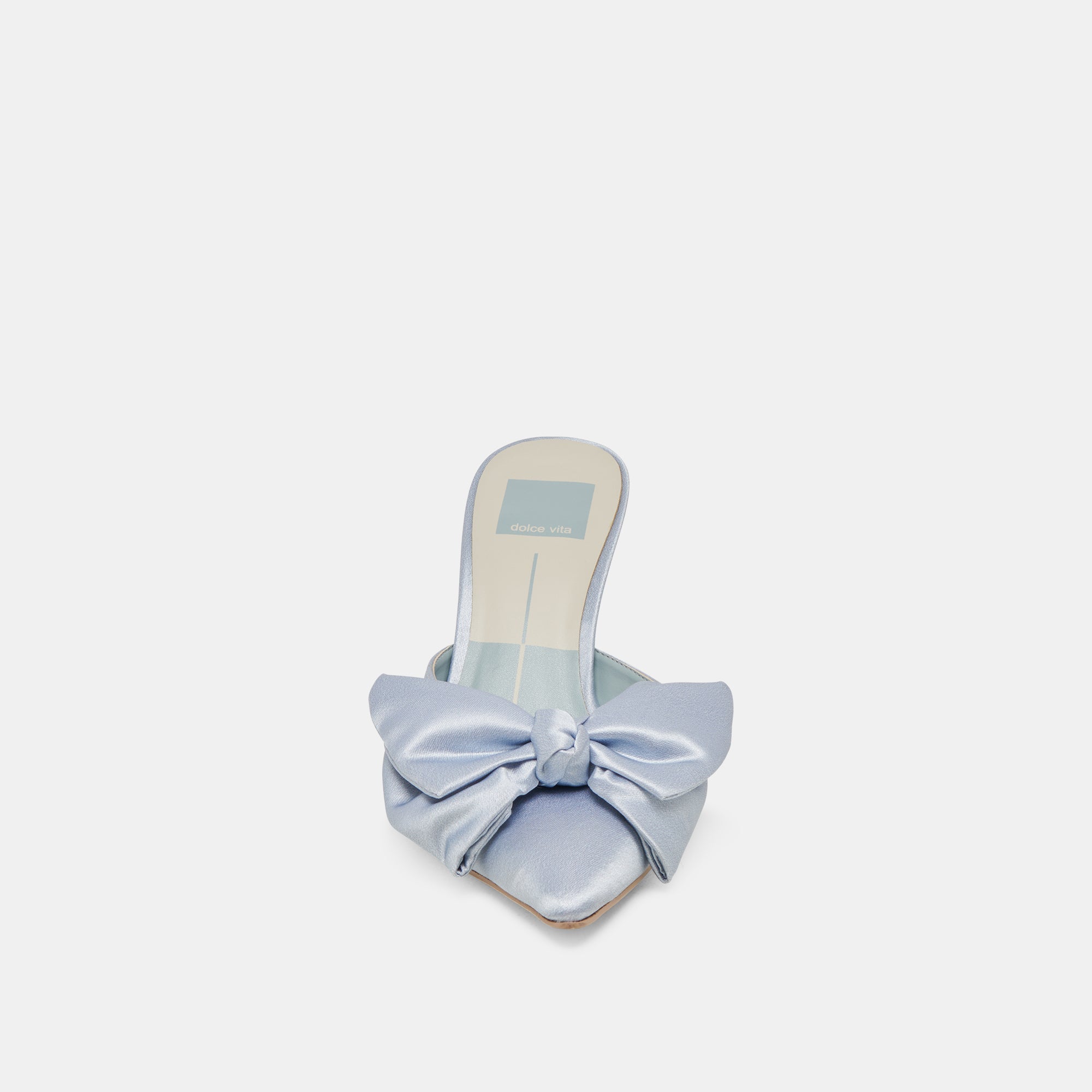 KAYLI HEELS LIGHT BLUE SATIN - re:vita