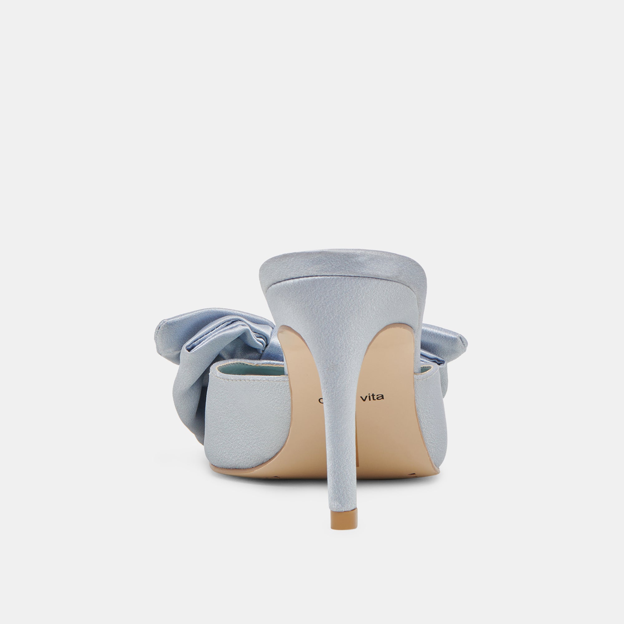 KAYLI HEELS LIGHT BLUE SATIN - re:vita