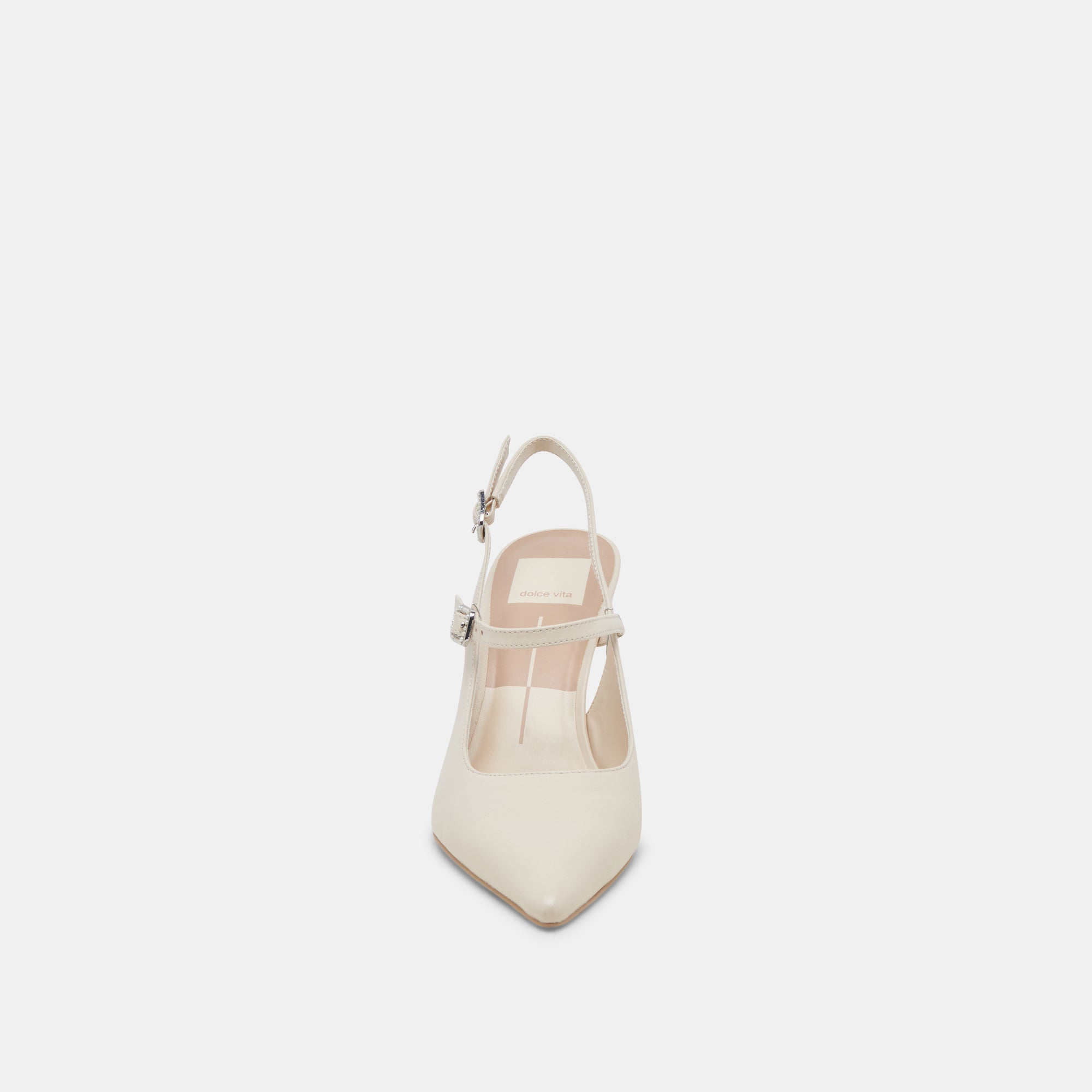 KELLEN HEELS IVORY LEATHER - re:vita