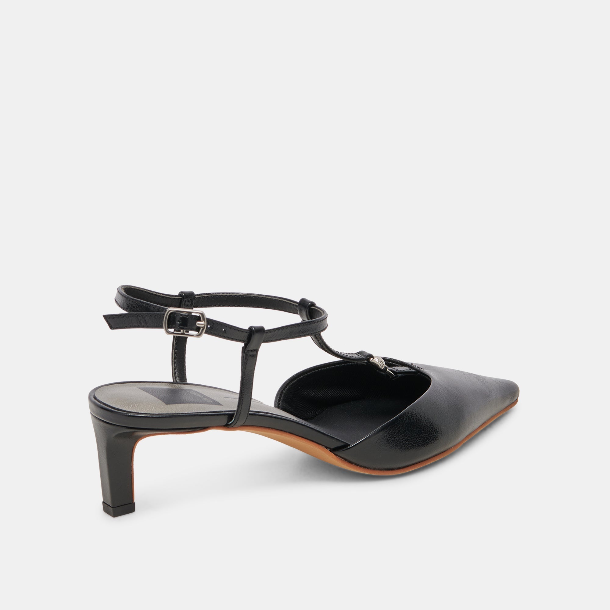 LAVON HEELS BLACK LEATHER - re:vita