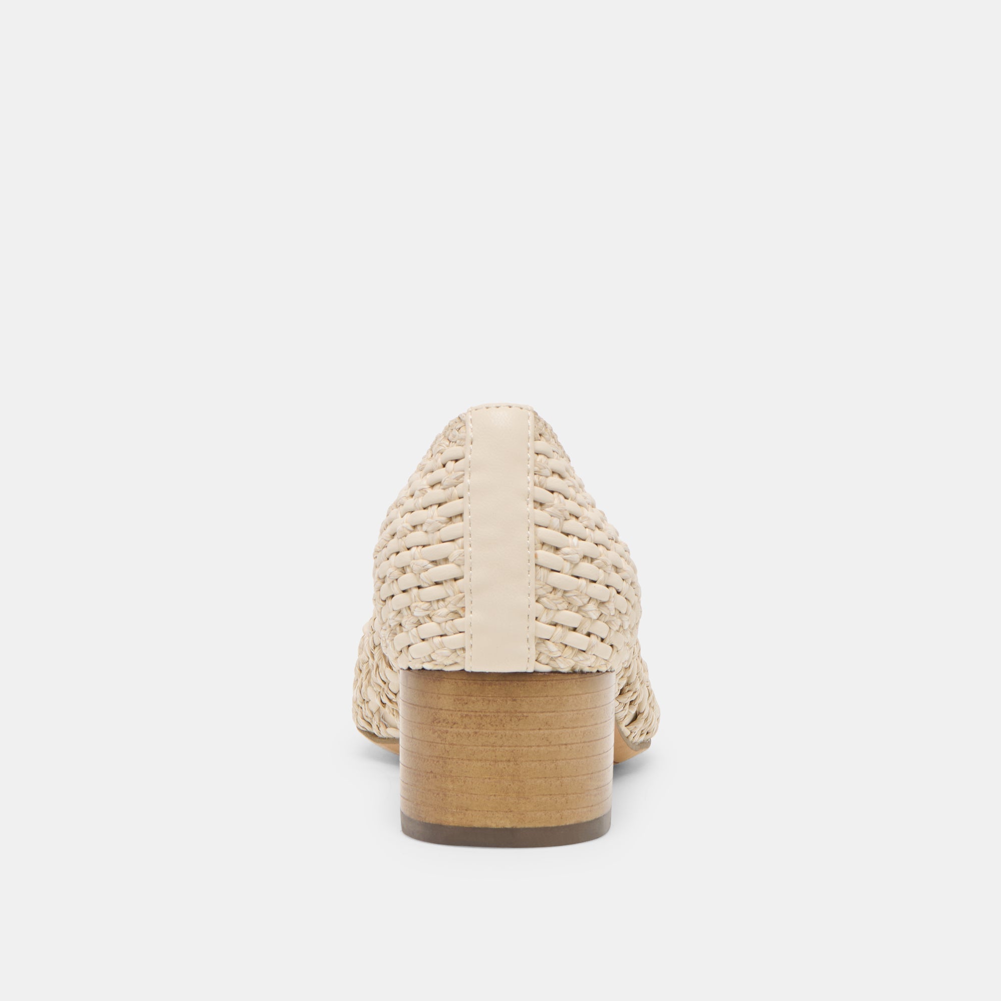 LULA HEELS IVORY MULTI WOVEN RAFFIA - re:vita