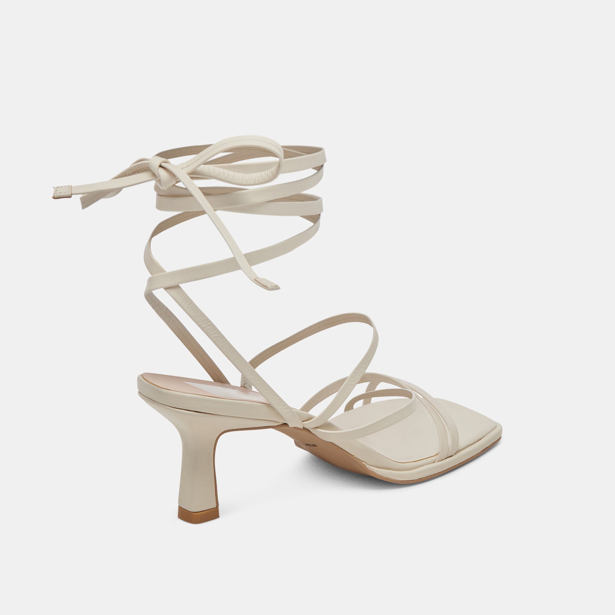 MALABO HEELS WHITE LEATHER
