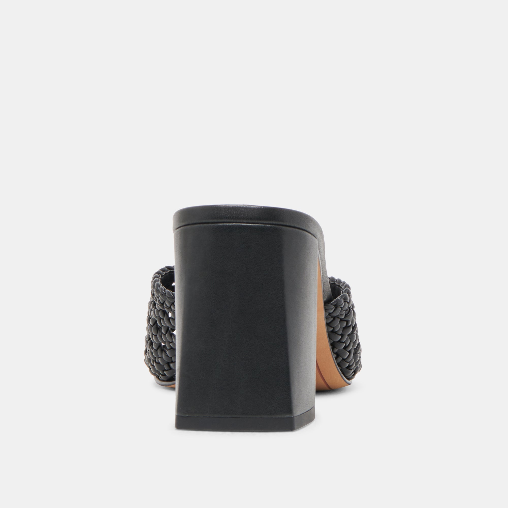 MARGOE HEELS BLACK WOVEN STELLA