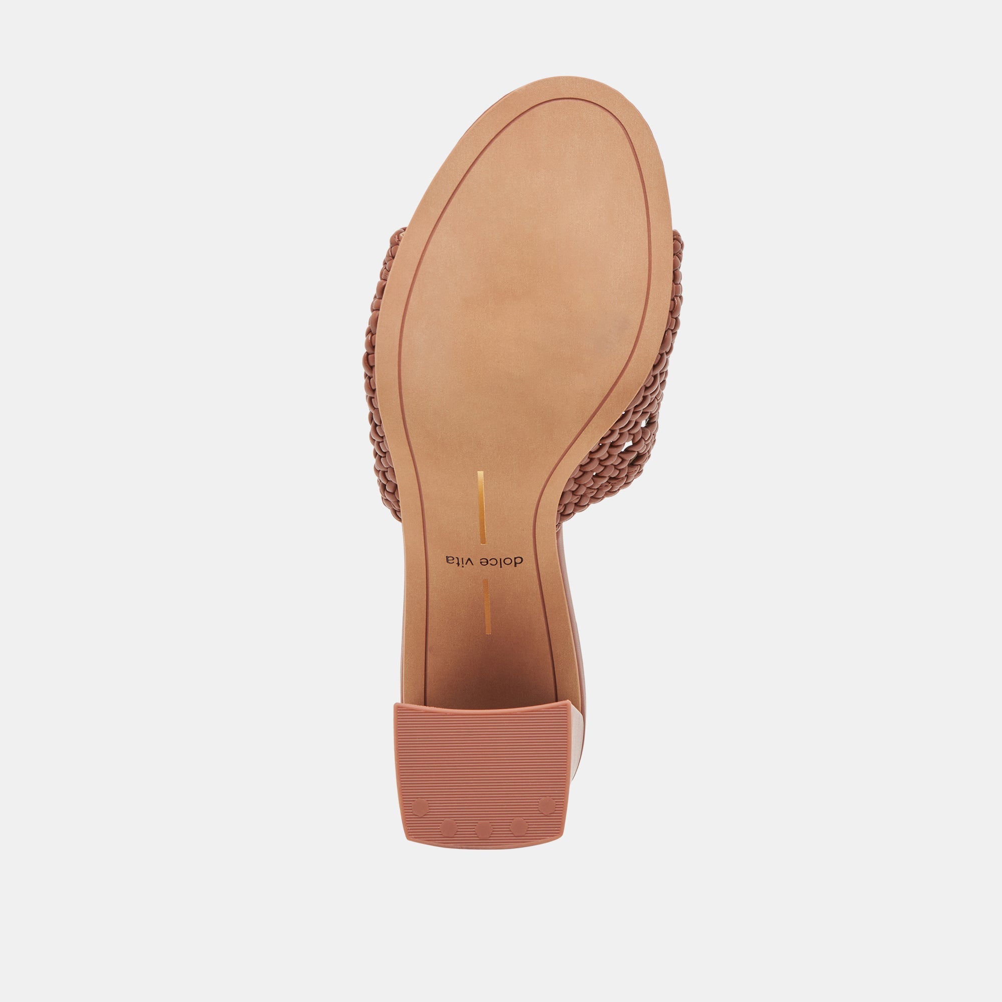 MARGOE HEELS COGNAC WOVEN STELLA