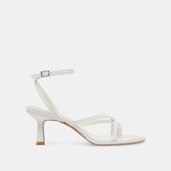 MORAH HEELS TRUE WHITE LEATHER