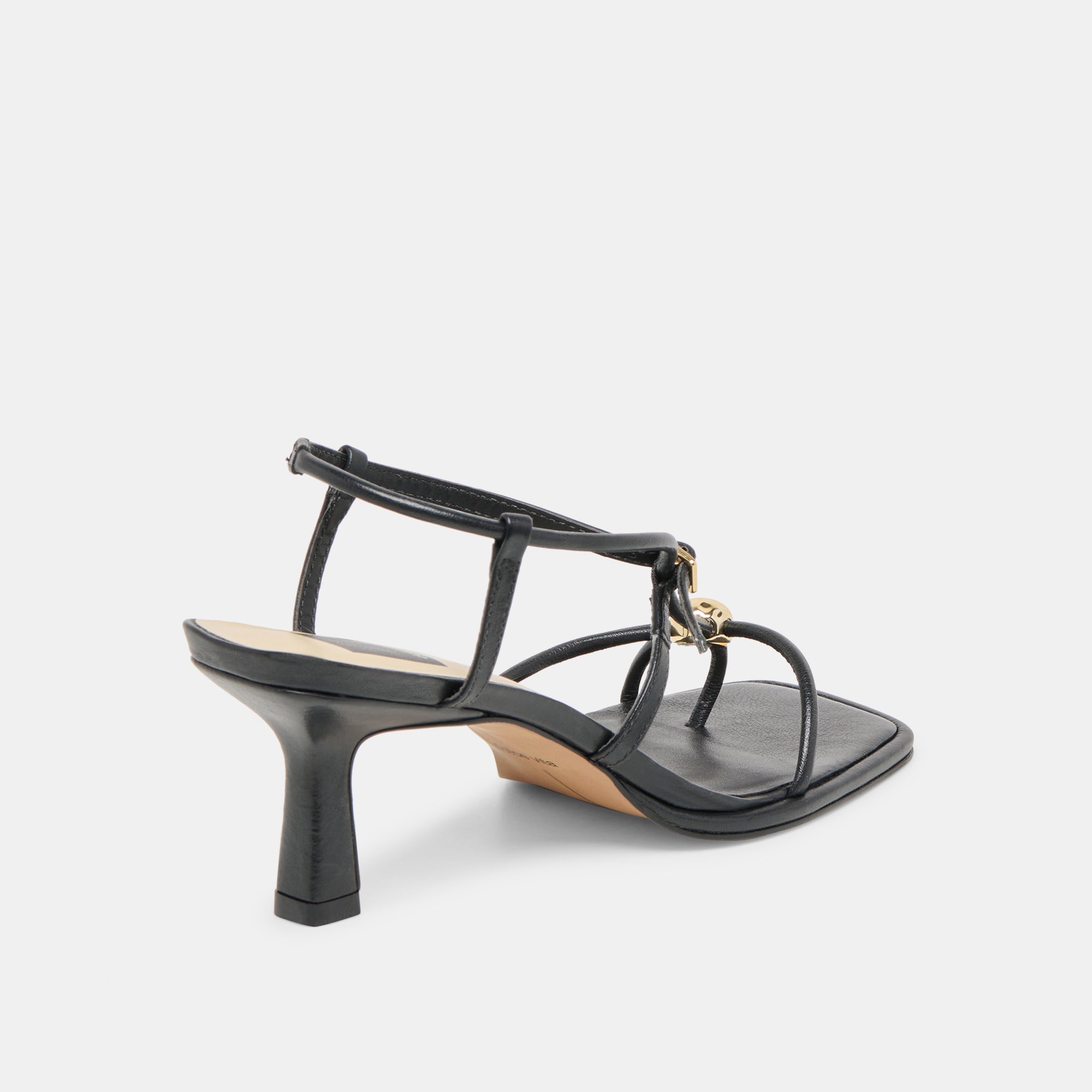 MYLEE HEELS BLACK LEATHER