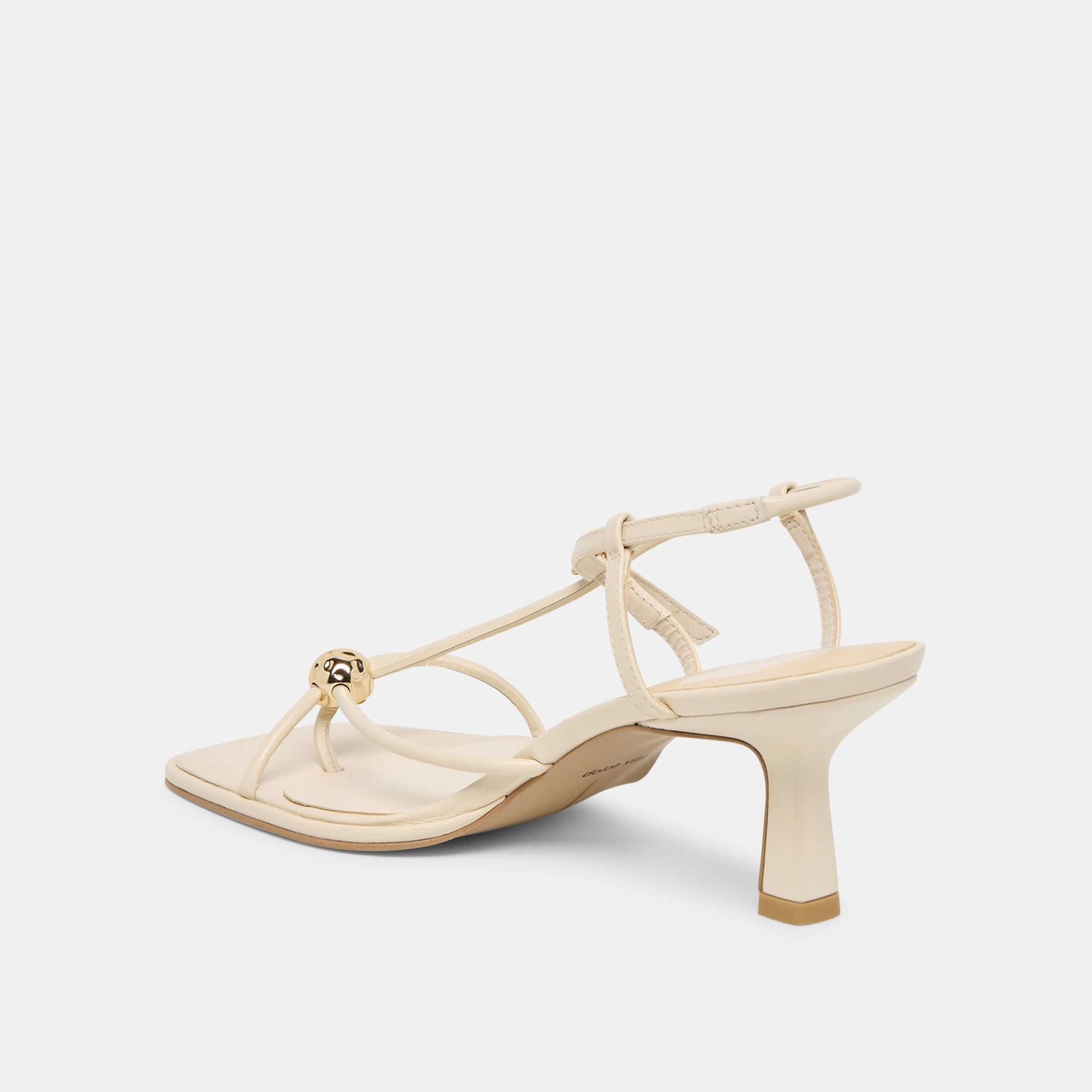 MYLEE HEELS CREME LEATHER