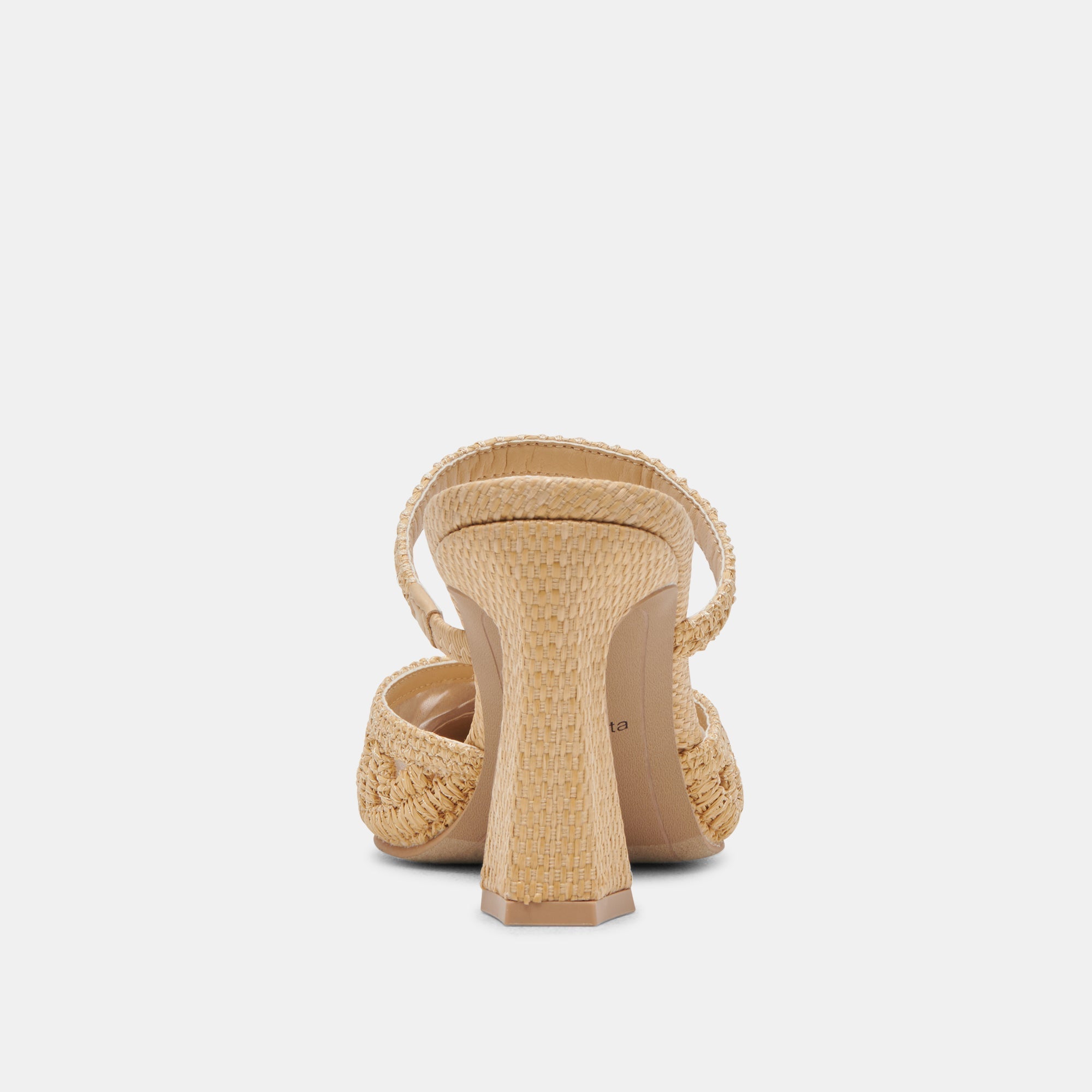 NASSAU HEELS NATURAL RAFFIA - re:vita