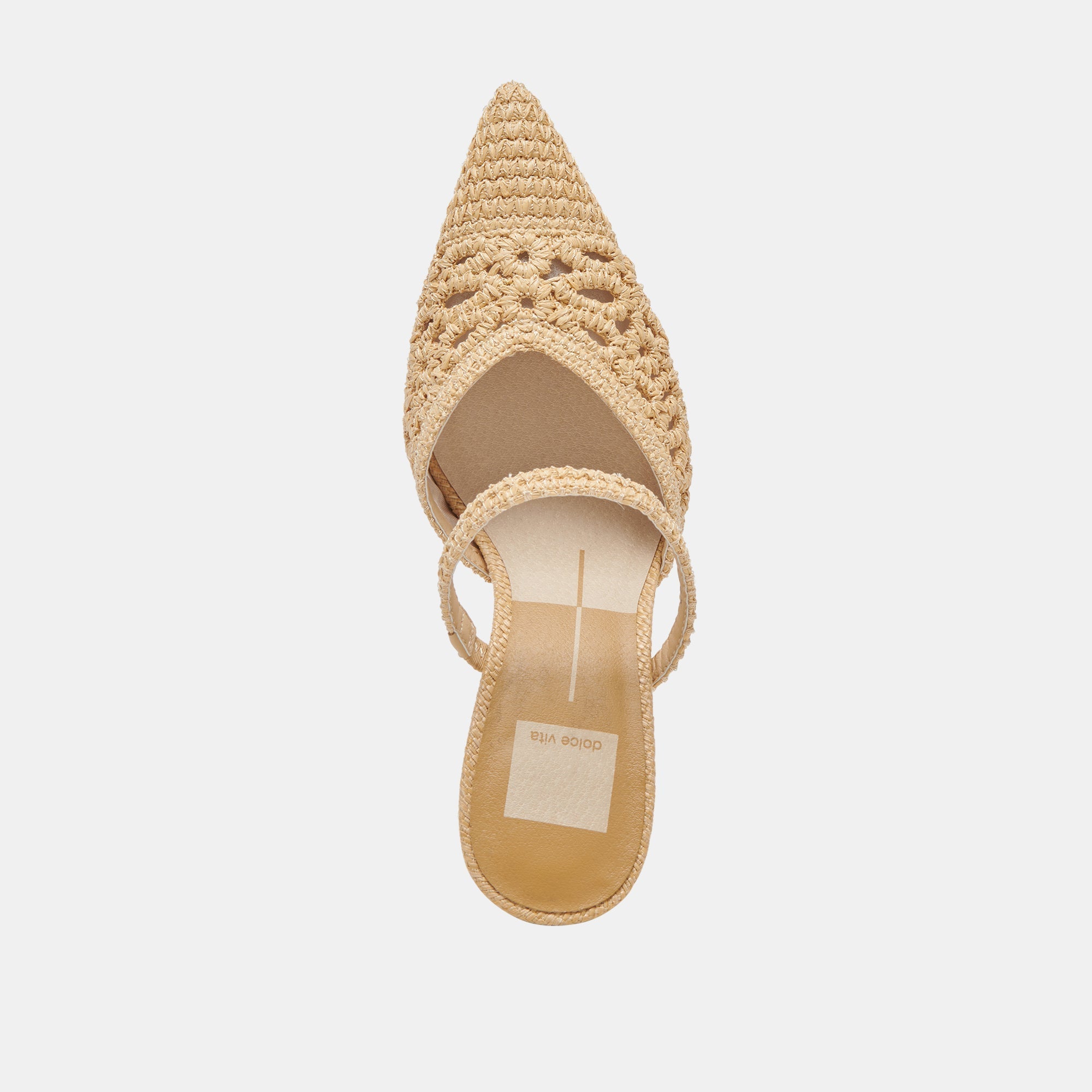 NASSAU HEELS NATURAL RAFFIA - re:vita