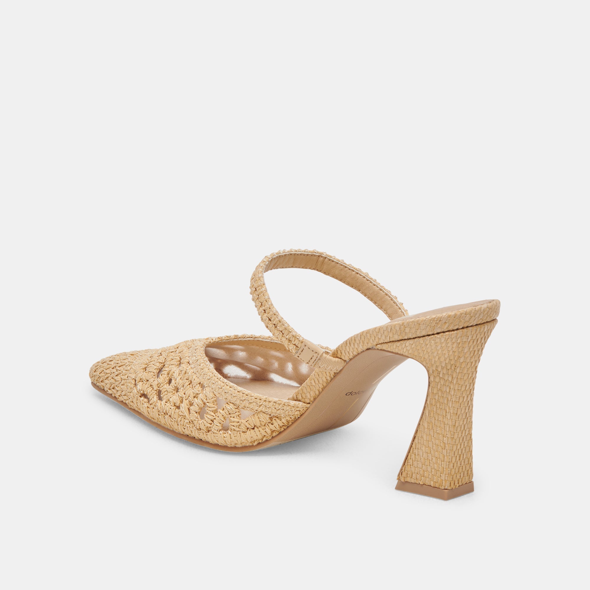 NASSAU HEELS NATURAL RAFFIA - re:vita