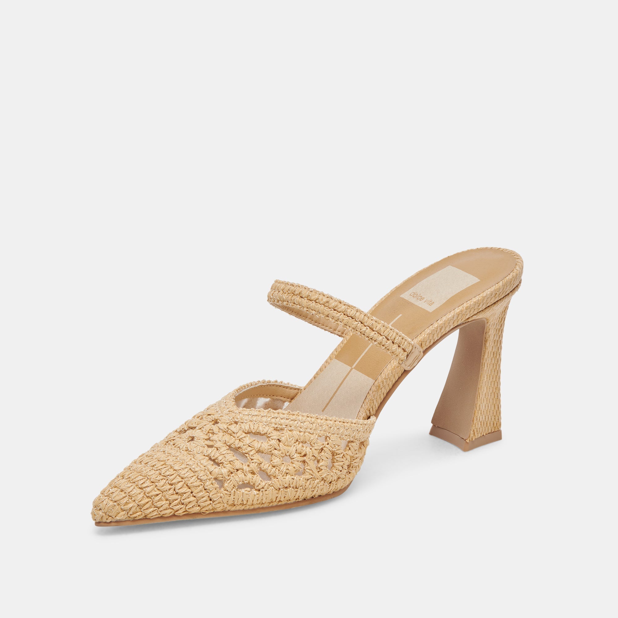 NASSAU HEELS NATURAL RAFFIA - re:vita