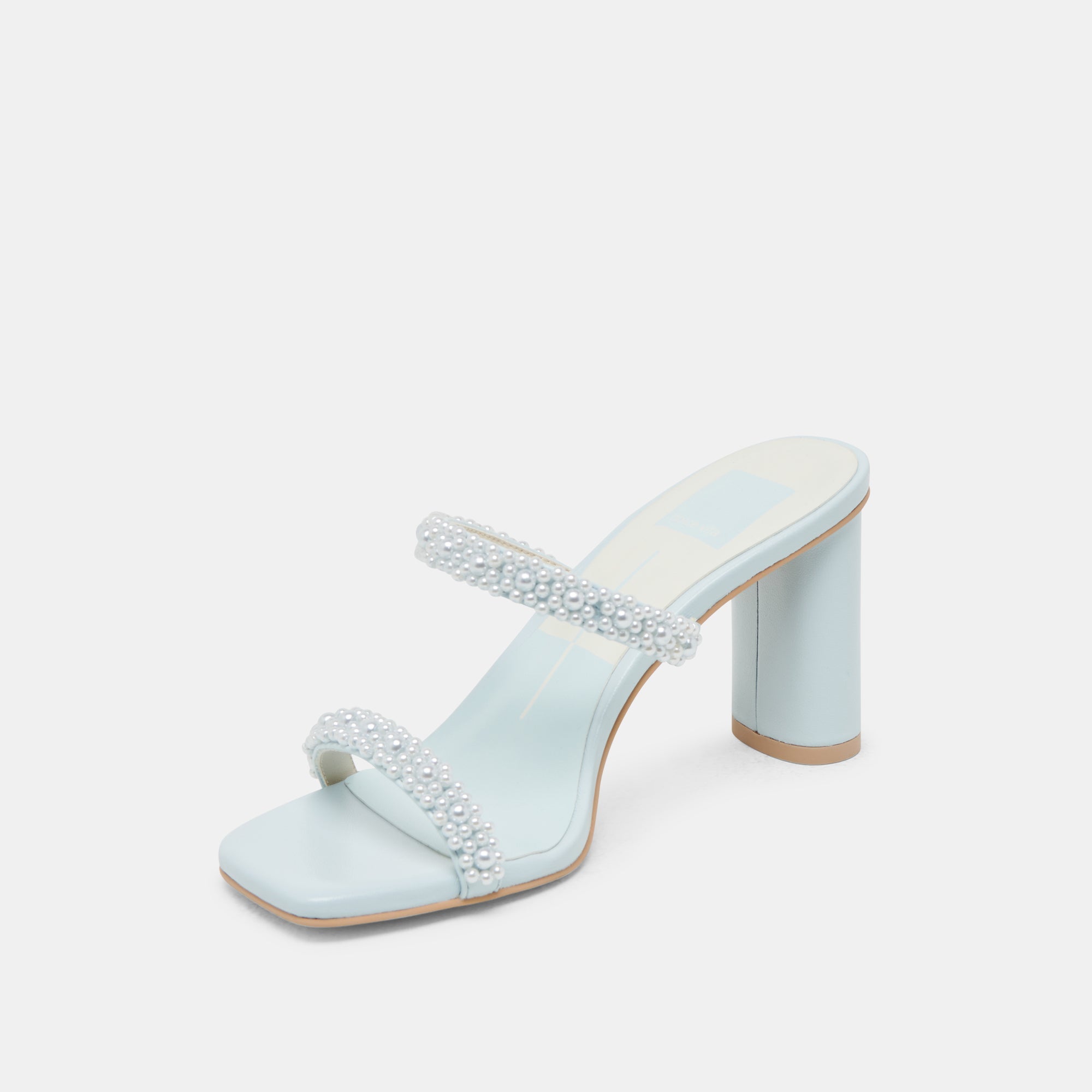 NOLAH PEARL HEELS ICE BLUE STELLA
