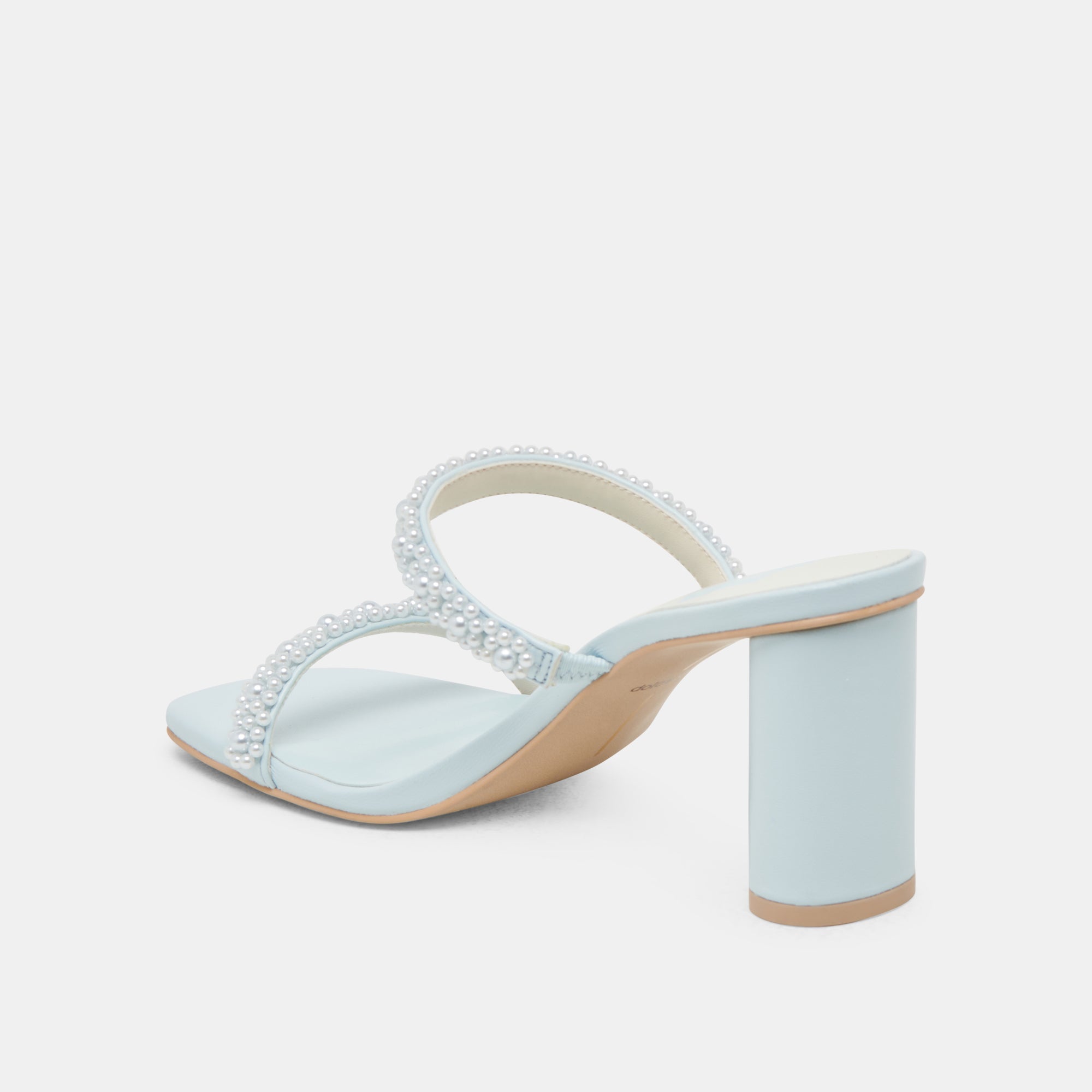 NOLAH PEARL HEELS ICE BLUE STELLA