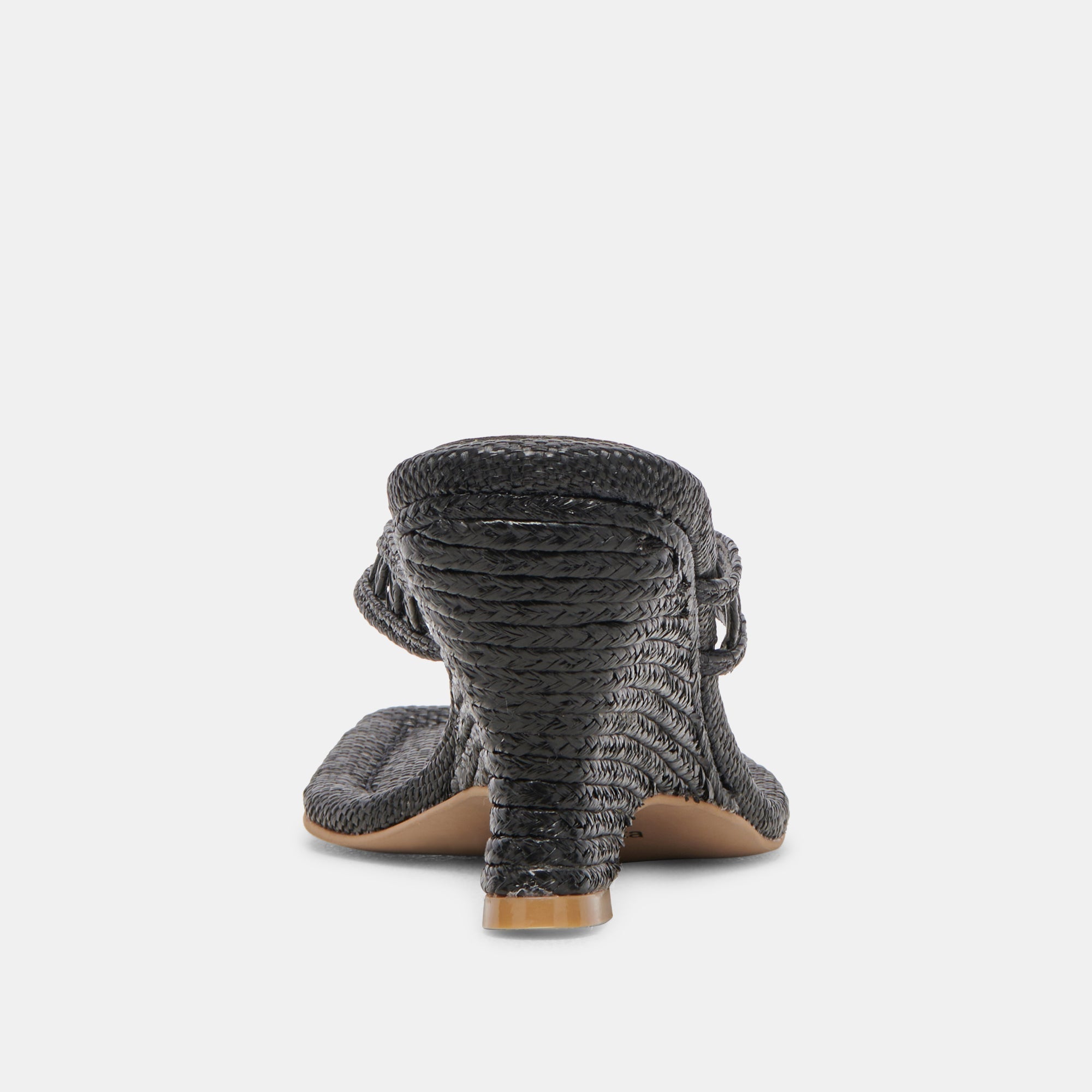 NULLAH WEDGES ONYX RAFFIA - re:vita