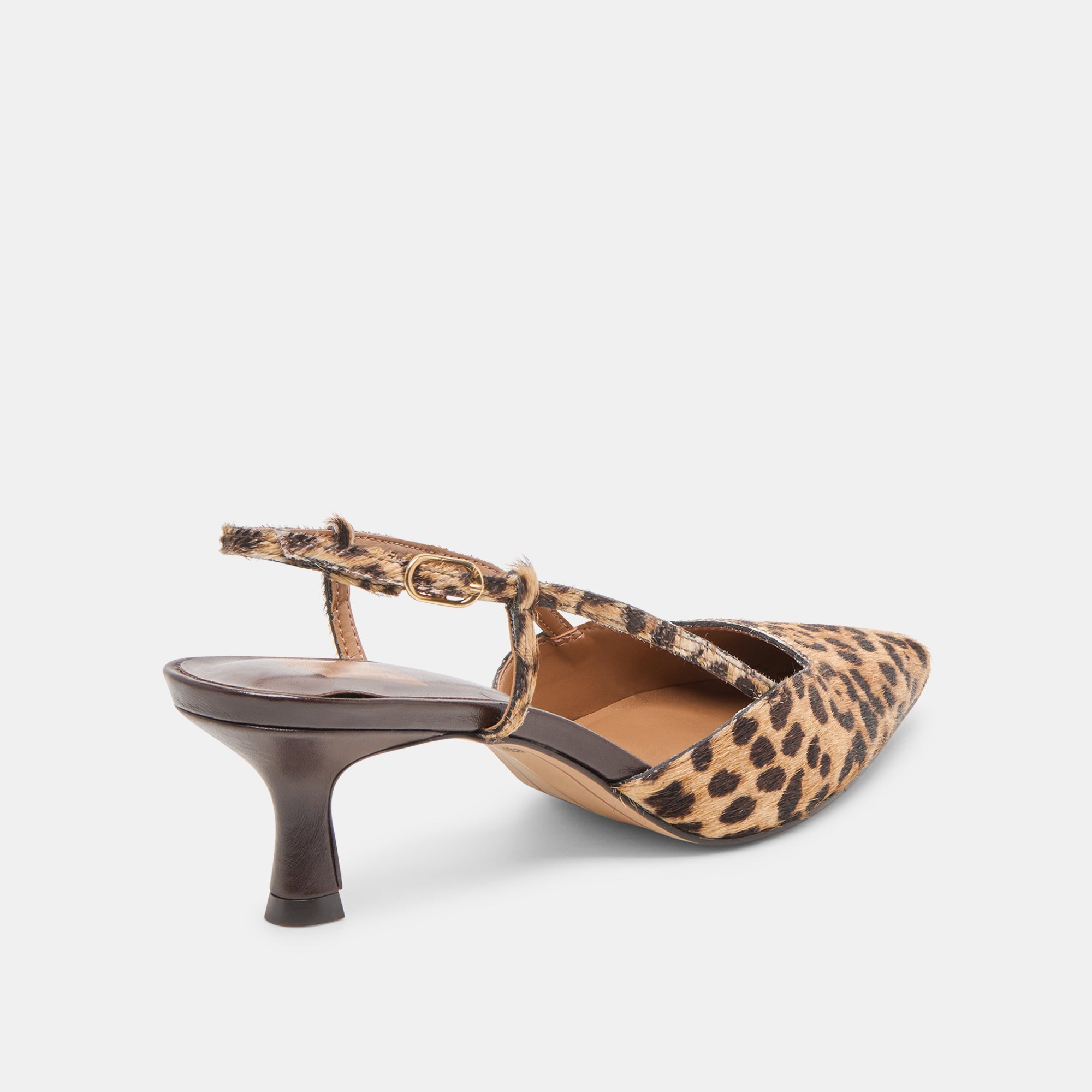 ODELA HEELS DK LEOPARD CALF HAIR