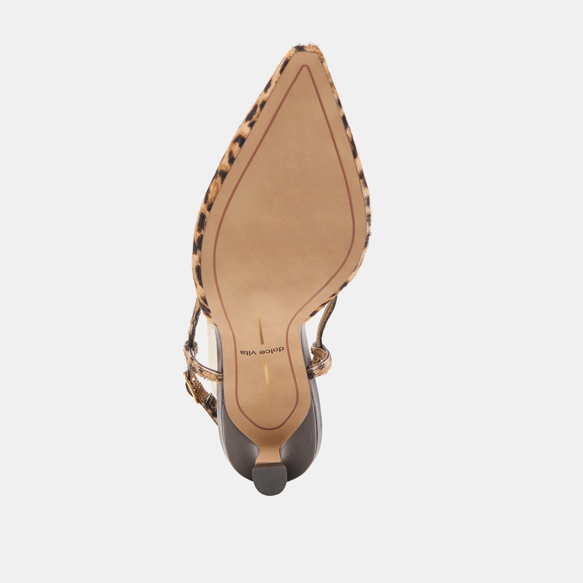 ODELA HEELS DK LEOPARD CALF HAIR