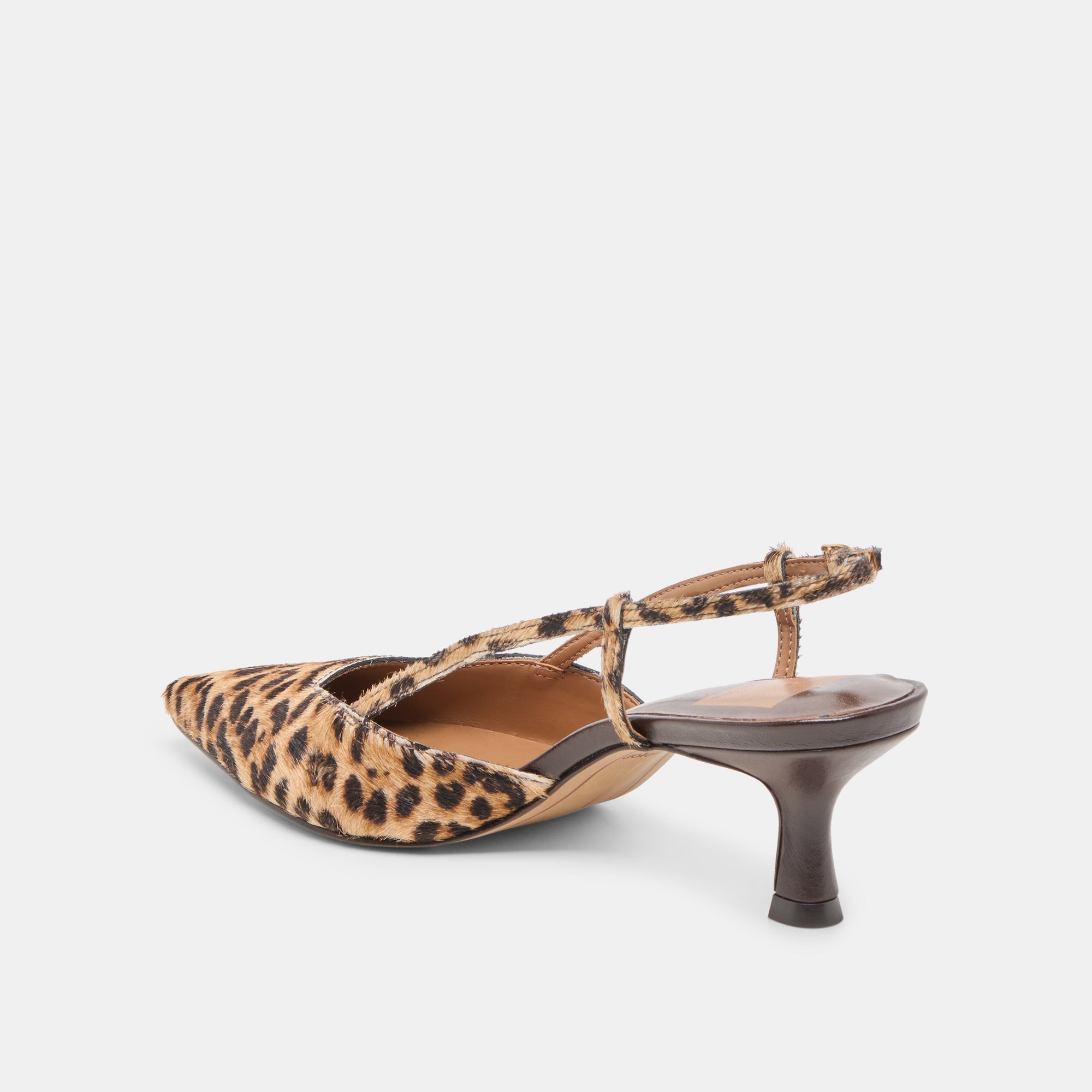 ODELA HEELS DK LEOPARD CALF HAIR