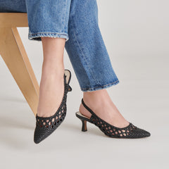 OLYMPA HEELS BLACK STELLA - re:vita