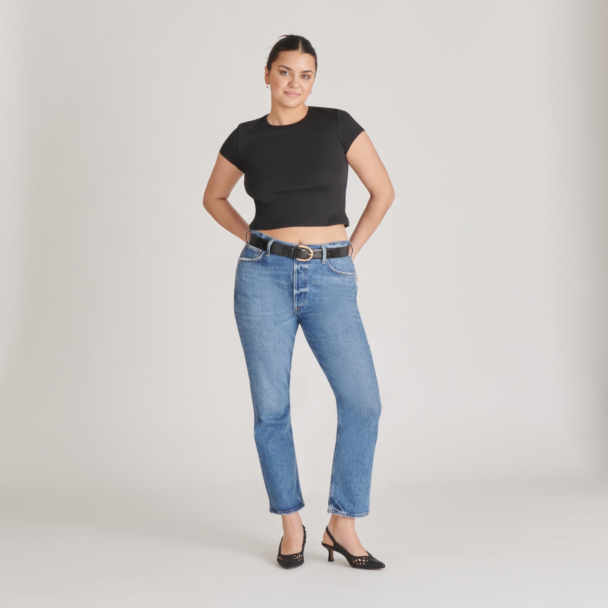 OLYMPA HEELS BLACK STELLA