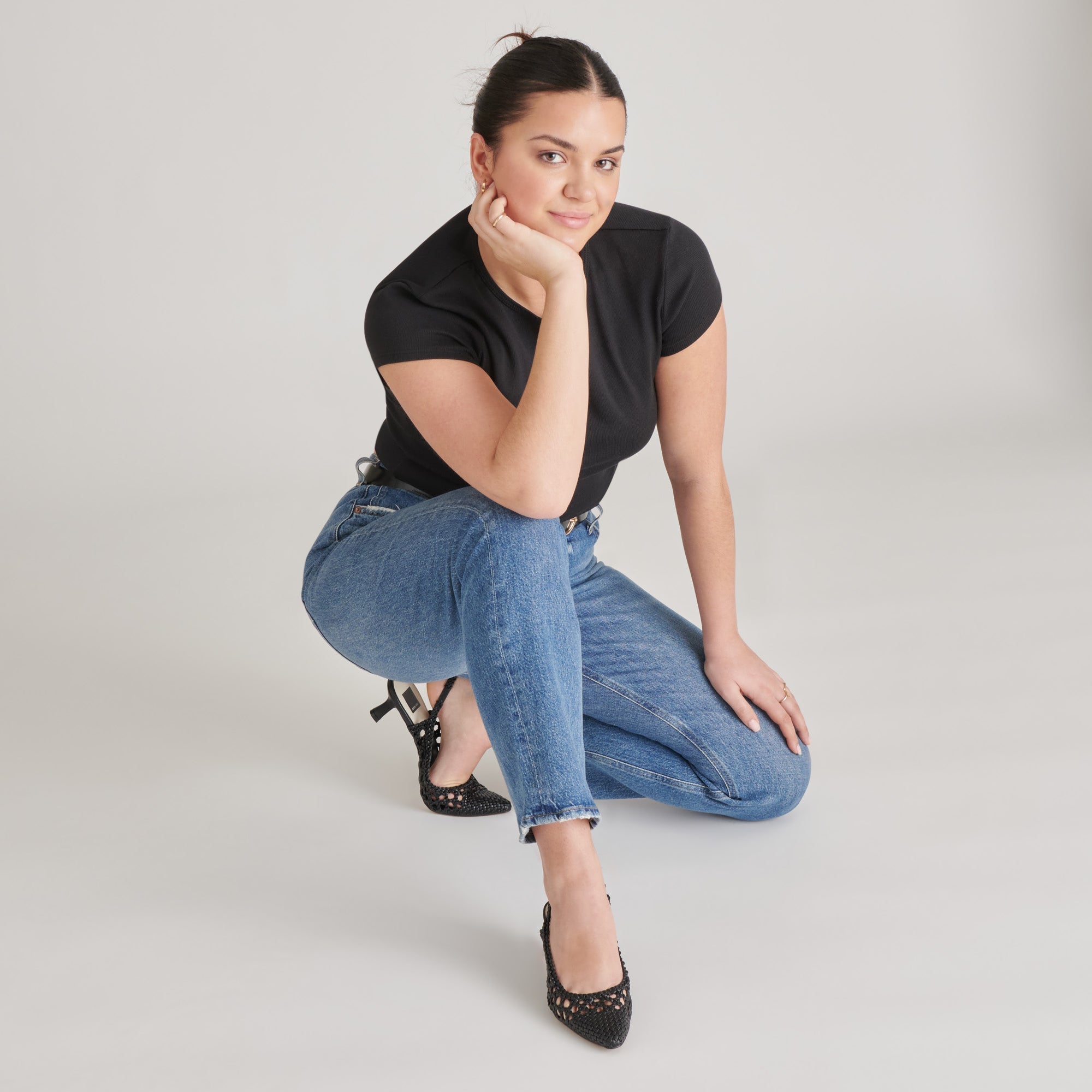 OLYMPA HEELS BLACK STELLA - re:vita