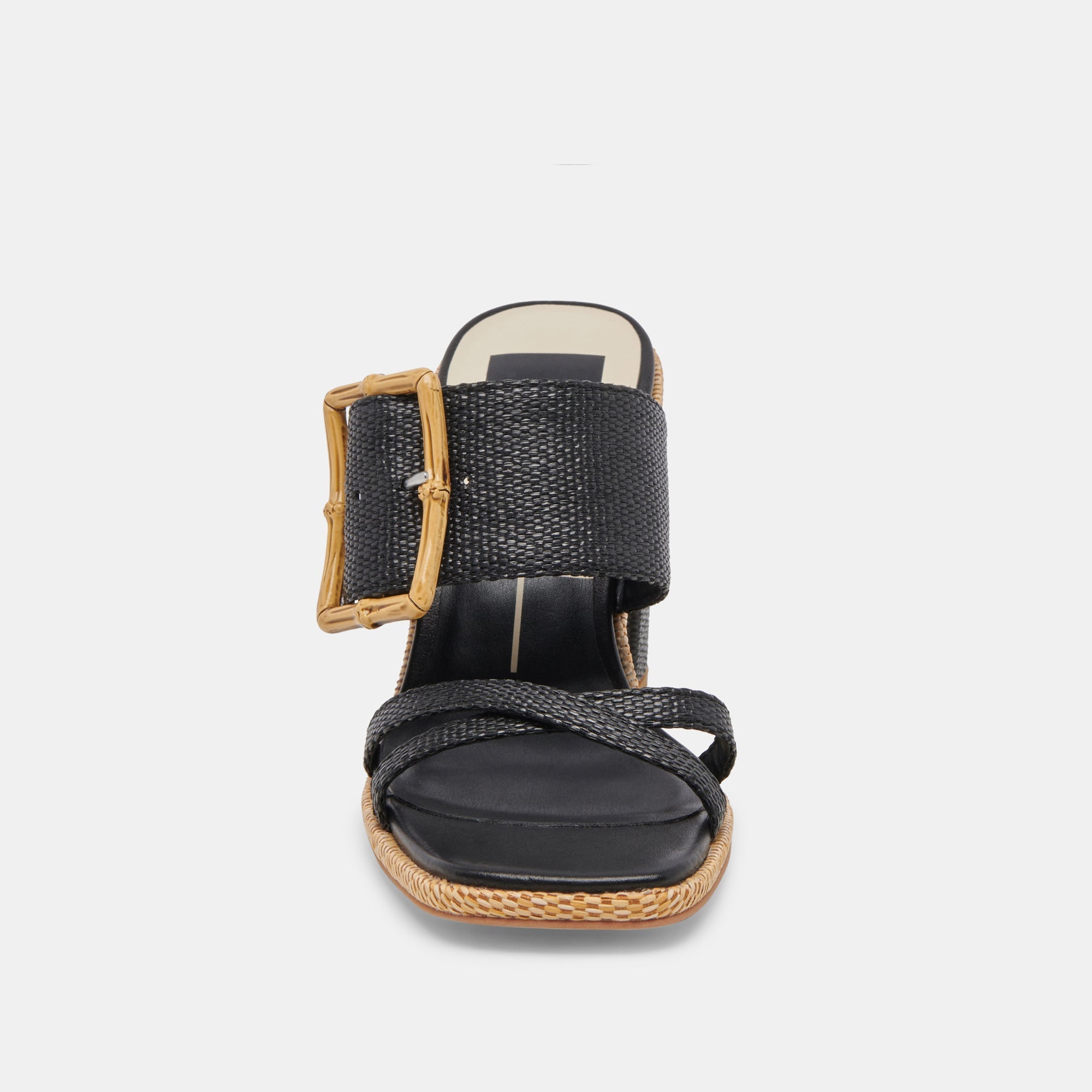 ONNIE HEELS ONYX RAFFIA - re:vita