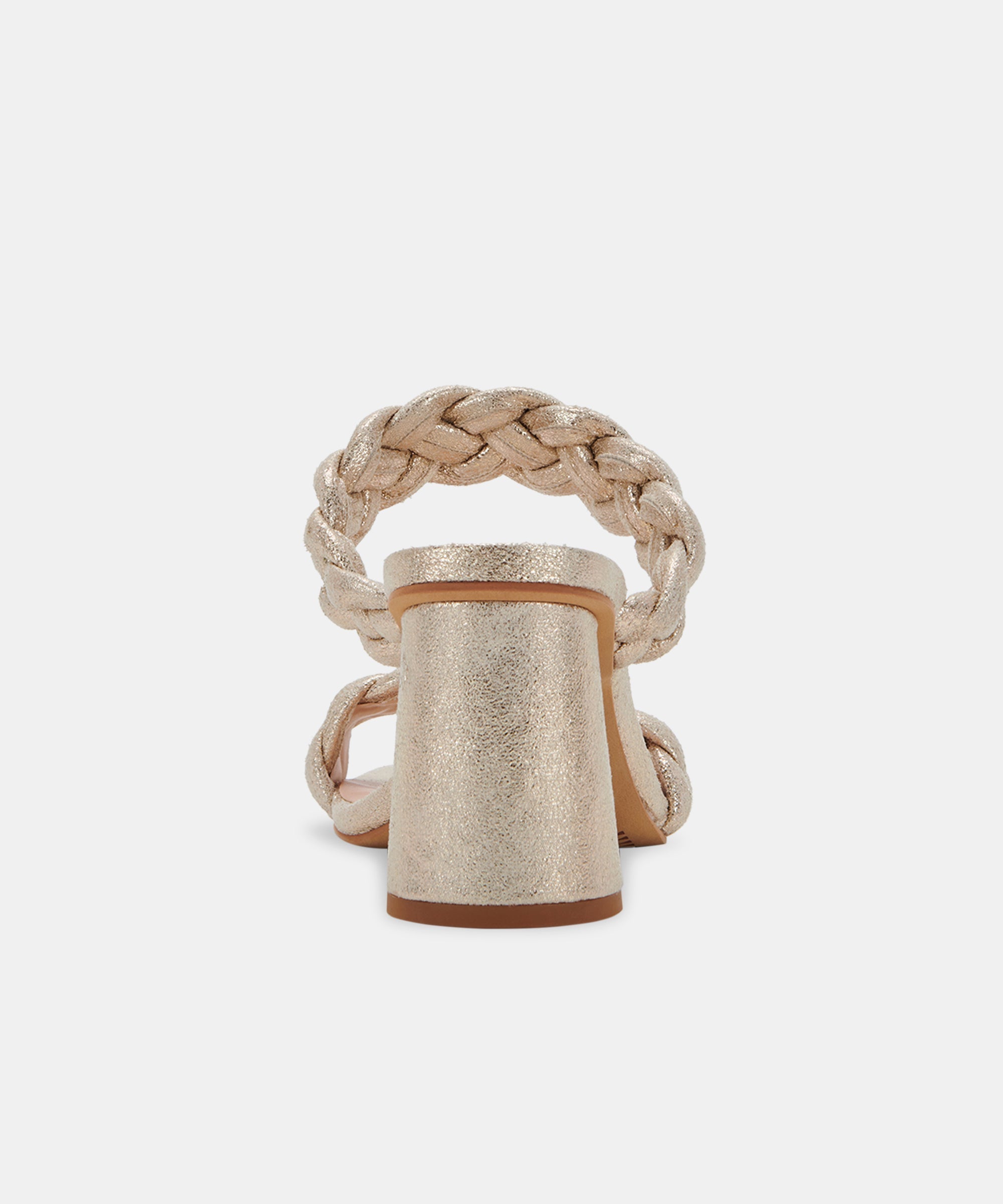 PAILY HEELS LIGHT GOLD METALLIC STELLA SUEDE - re:vita