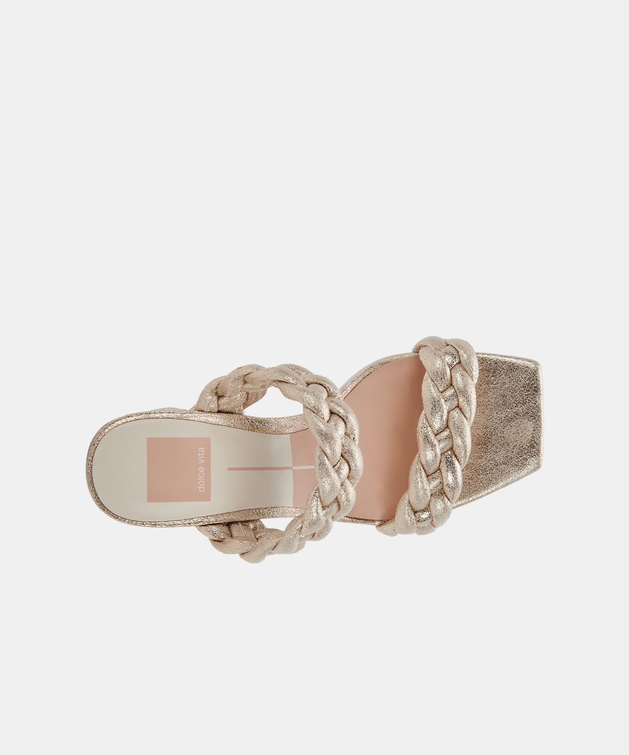 PAILY HEELS LIGHT GOLD METALLIC STELLA SUEDE - re:vita