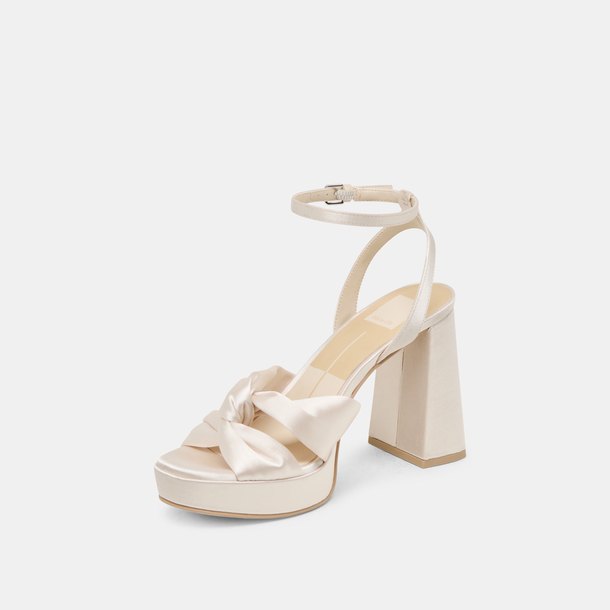 PARLO HEELS IVORY SATIN - re:vita