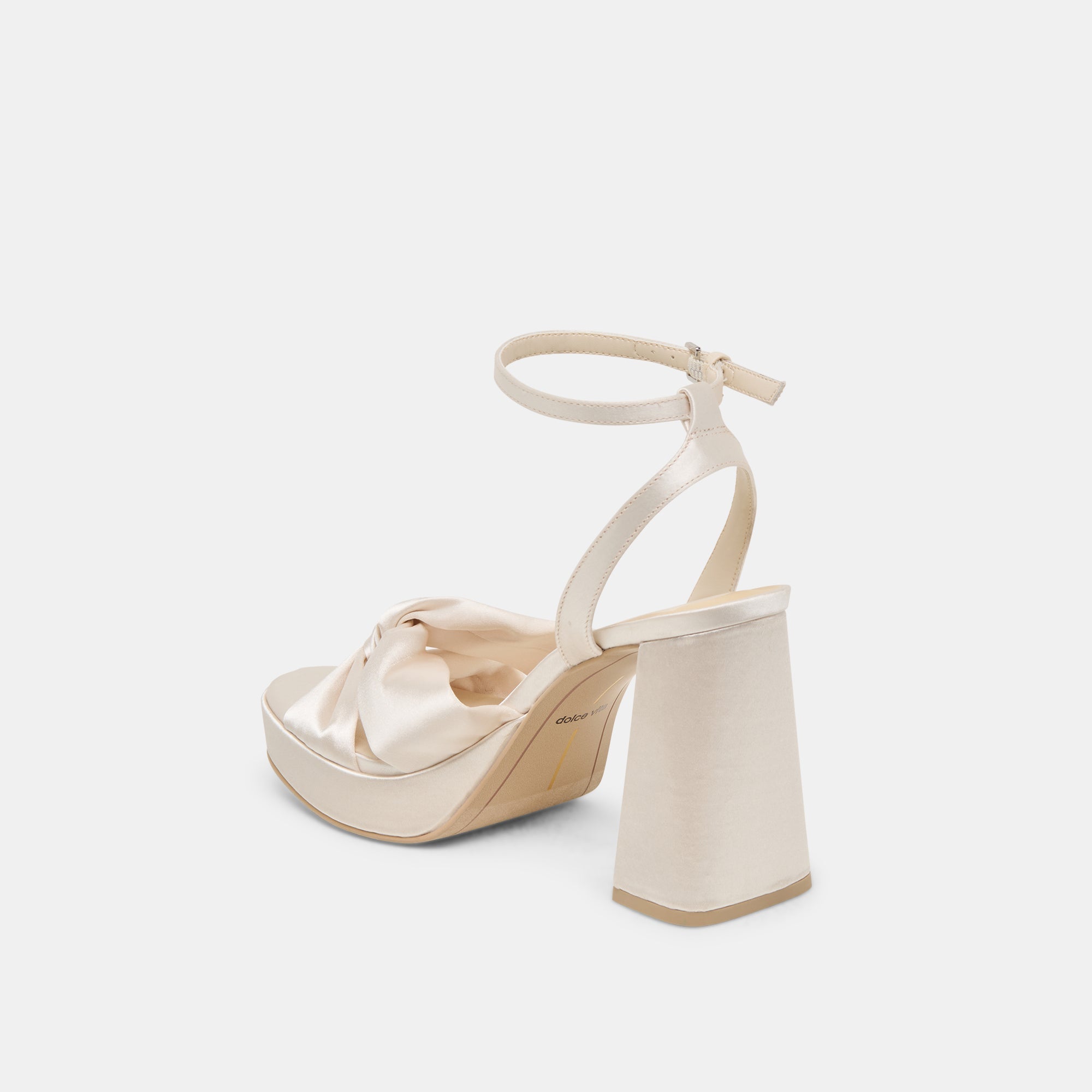 PARLO HEELS IVORY SATIN - re:vita