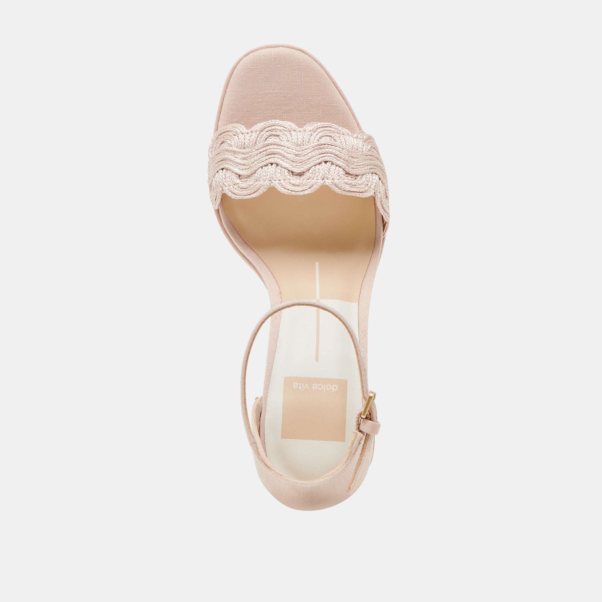 PELTIN HEELS LIGHT PINK WOVEN RAFFIA