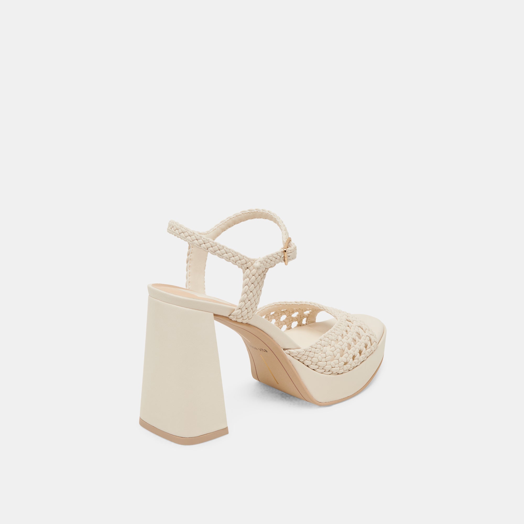PEYTEN HEELS CREME WOVEN STELLA