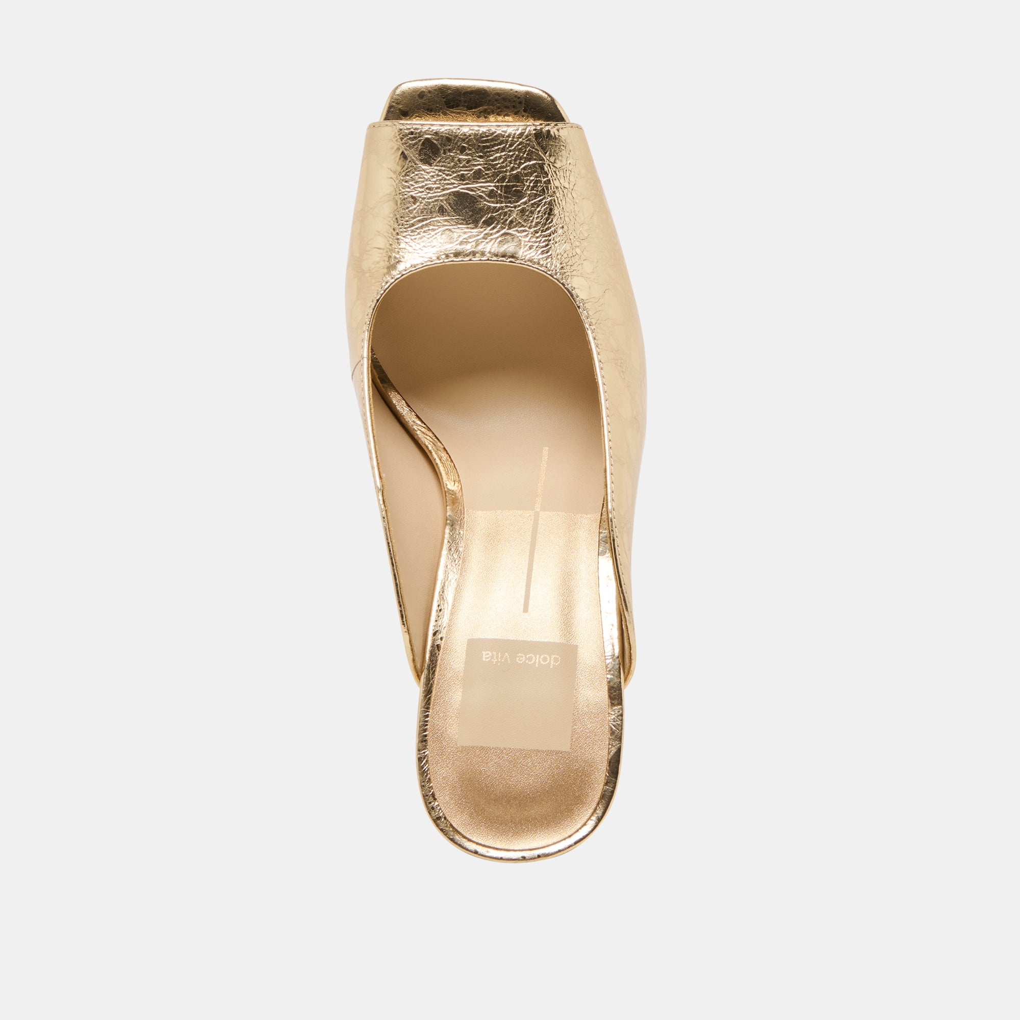 SABELA HEELS GOLD DISTRESSED LEATHER