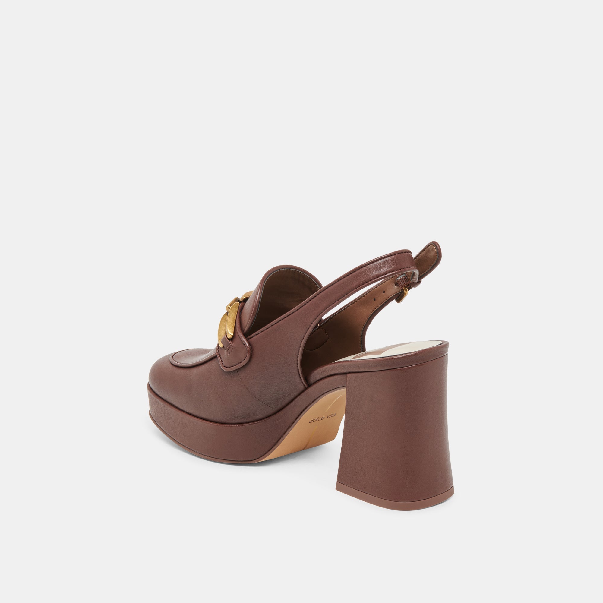 SIRUS HEELS CHOCOLATE LEATHER - re:vita