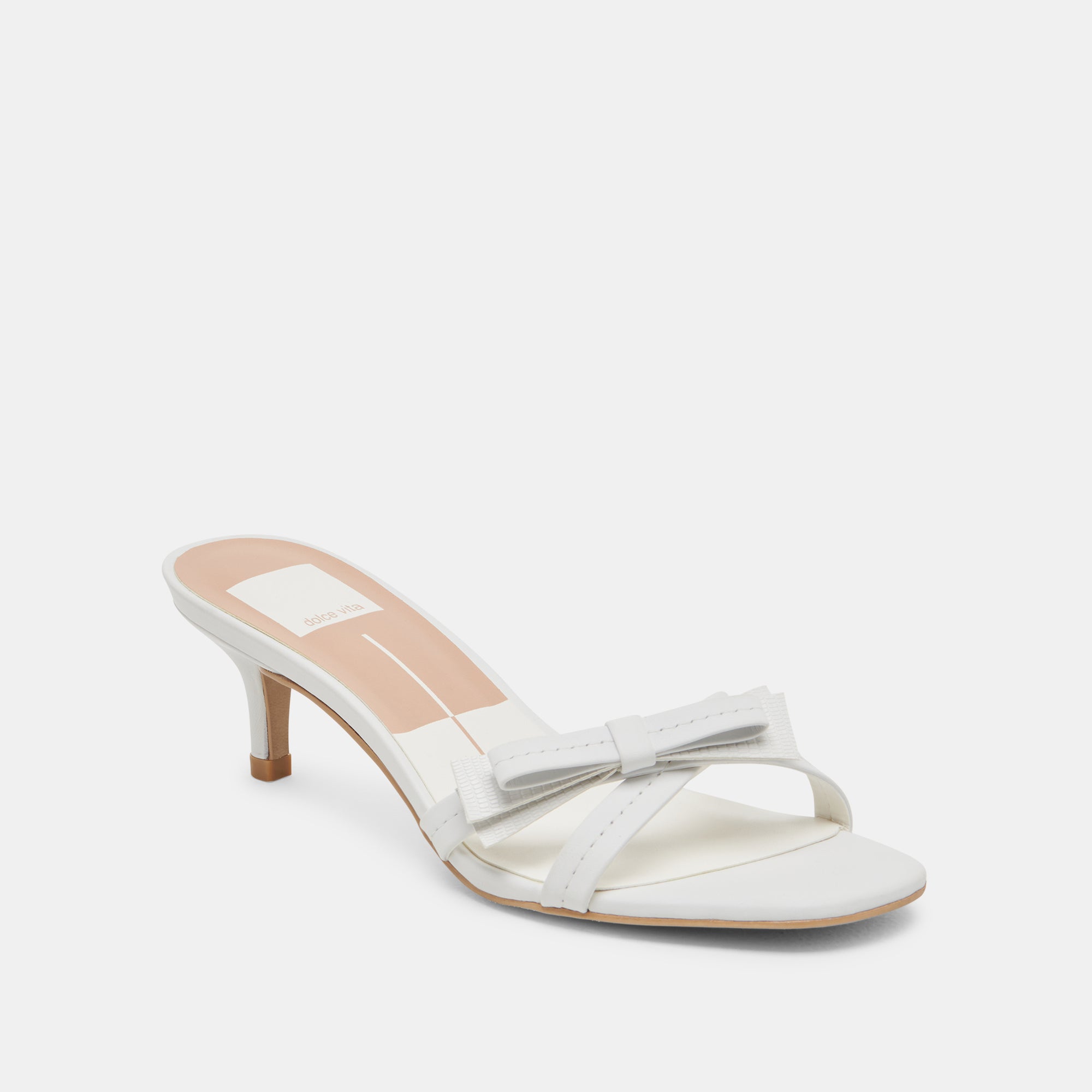 TERISA HEELS TRUE WHITE LEATHER
