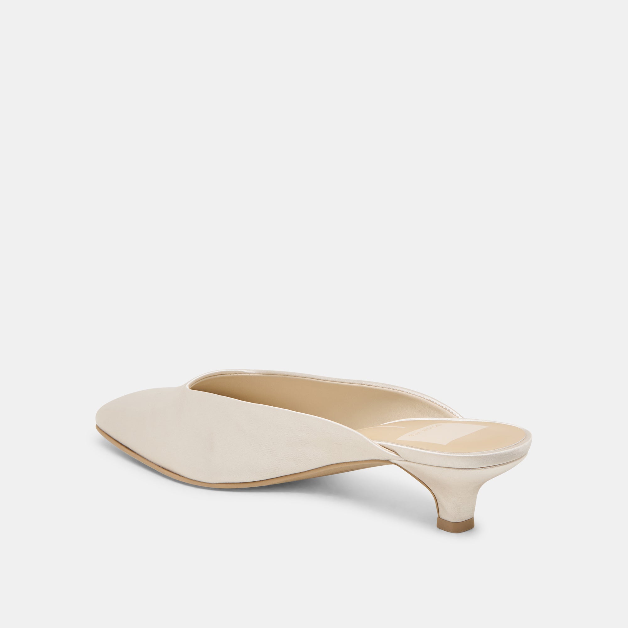 UMARA HEELS IVORY SATIN