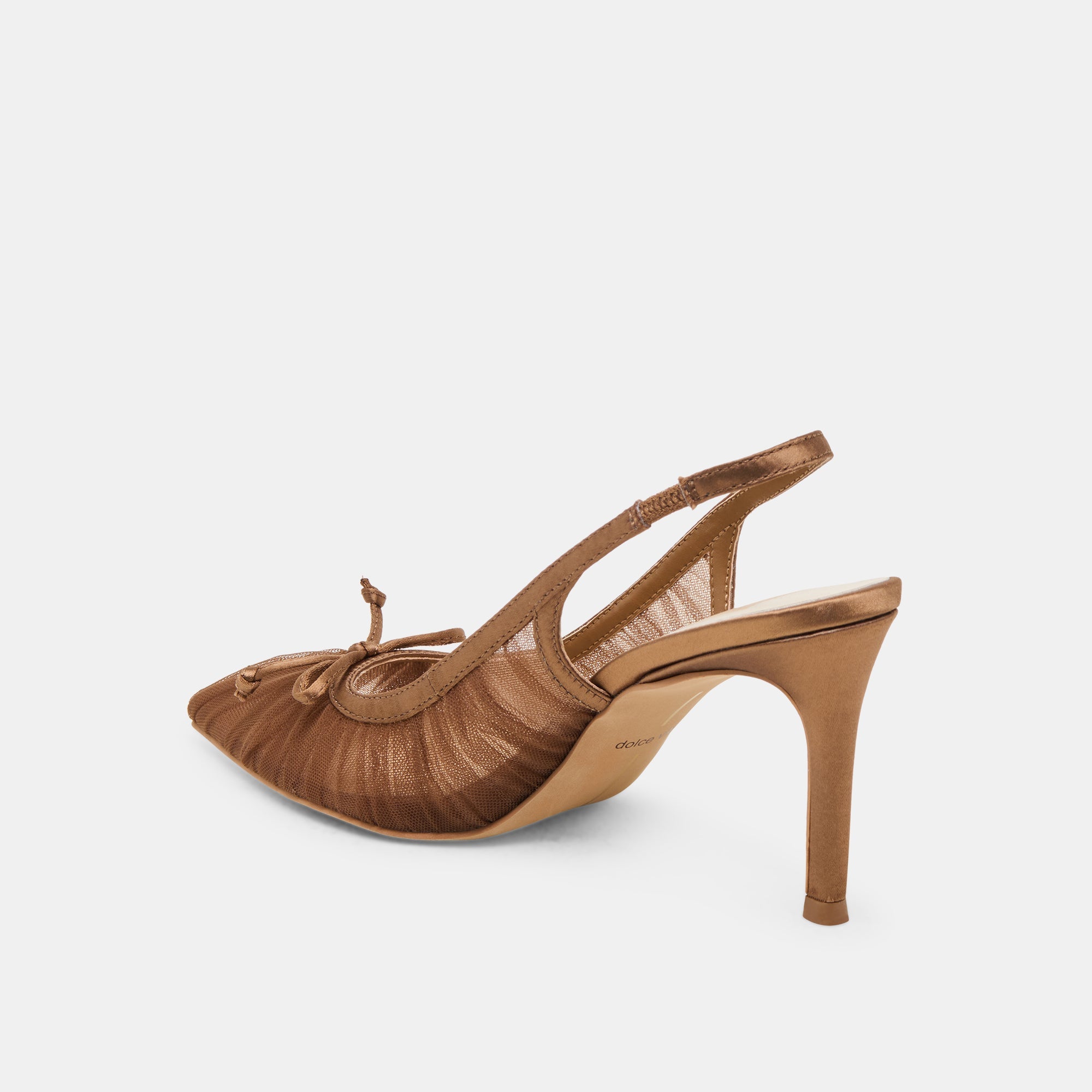 YELA HEELS MID BROWN TULLE