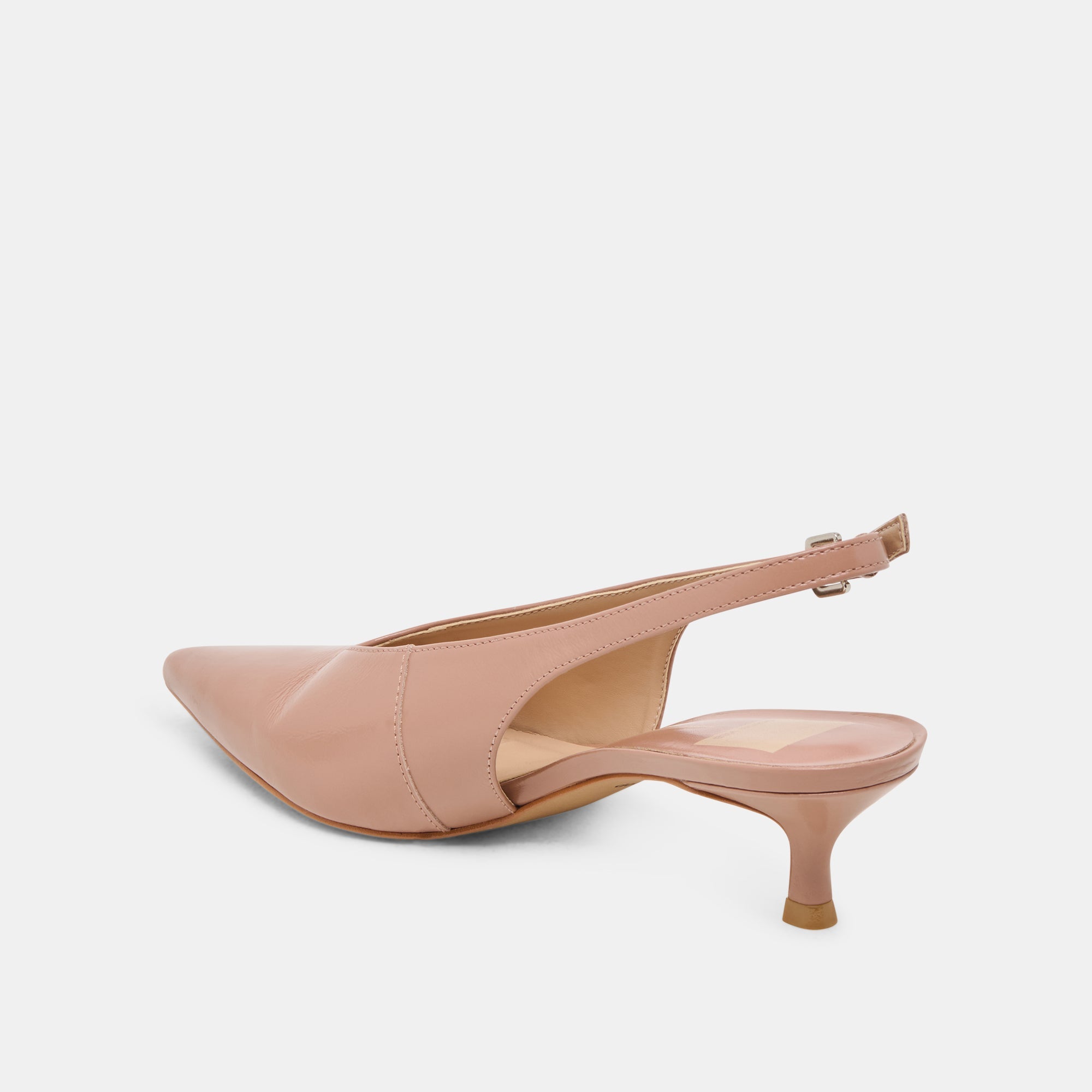 ALENNA HEELS WHISKEY CRINKLE PATENT