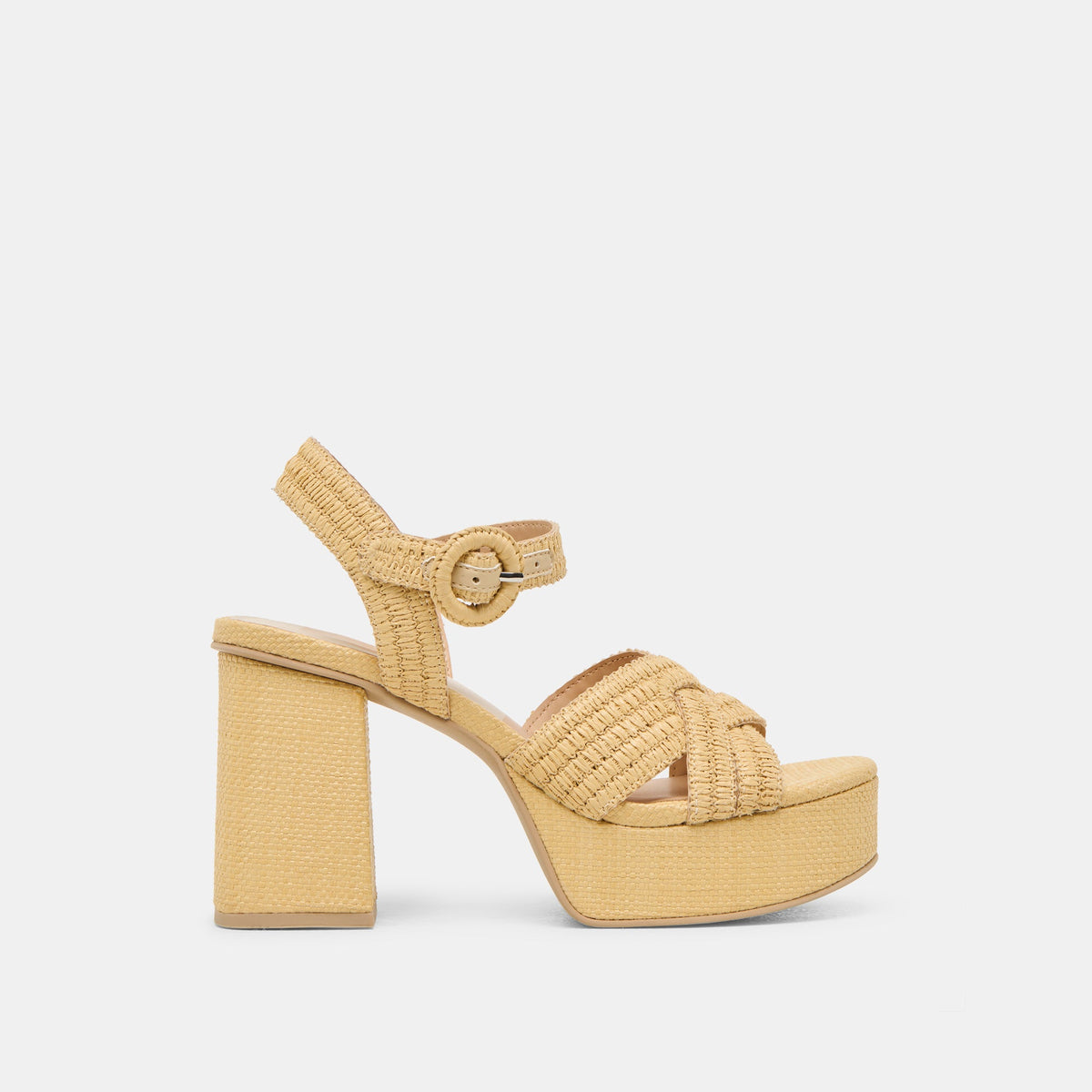 BETY HEELS LT NATURAL WOVEN RAFFIA