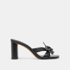 NIKIL HEELS BLACK LEATHER
