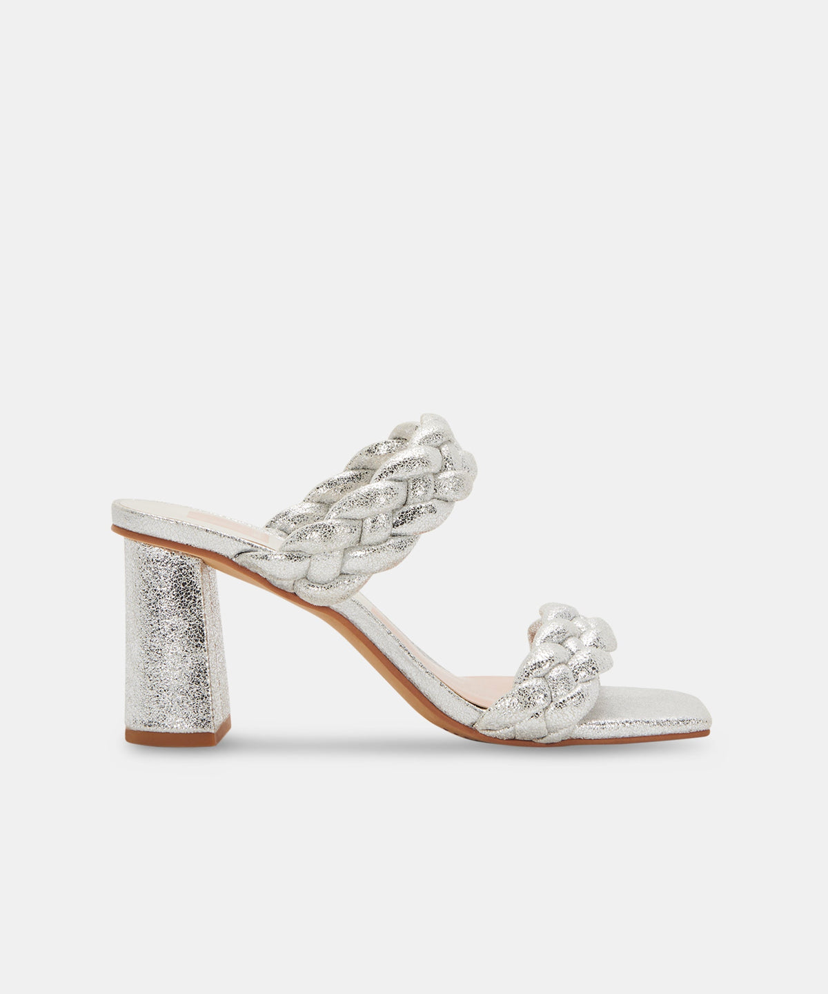 PAILY HEELS SILVER METALLIC STELLA SUEDE - re:vita