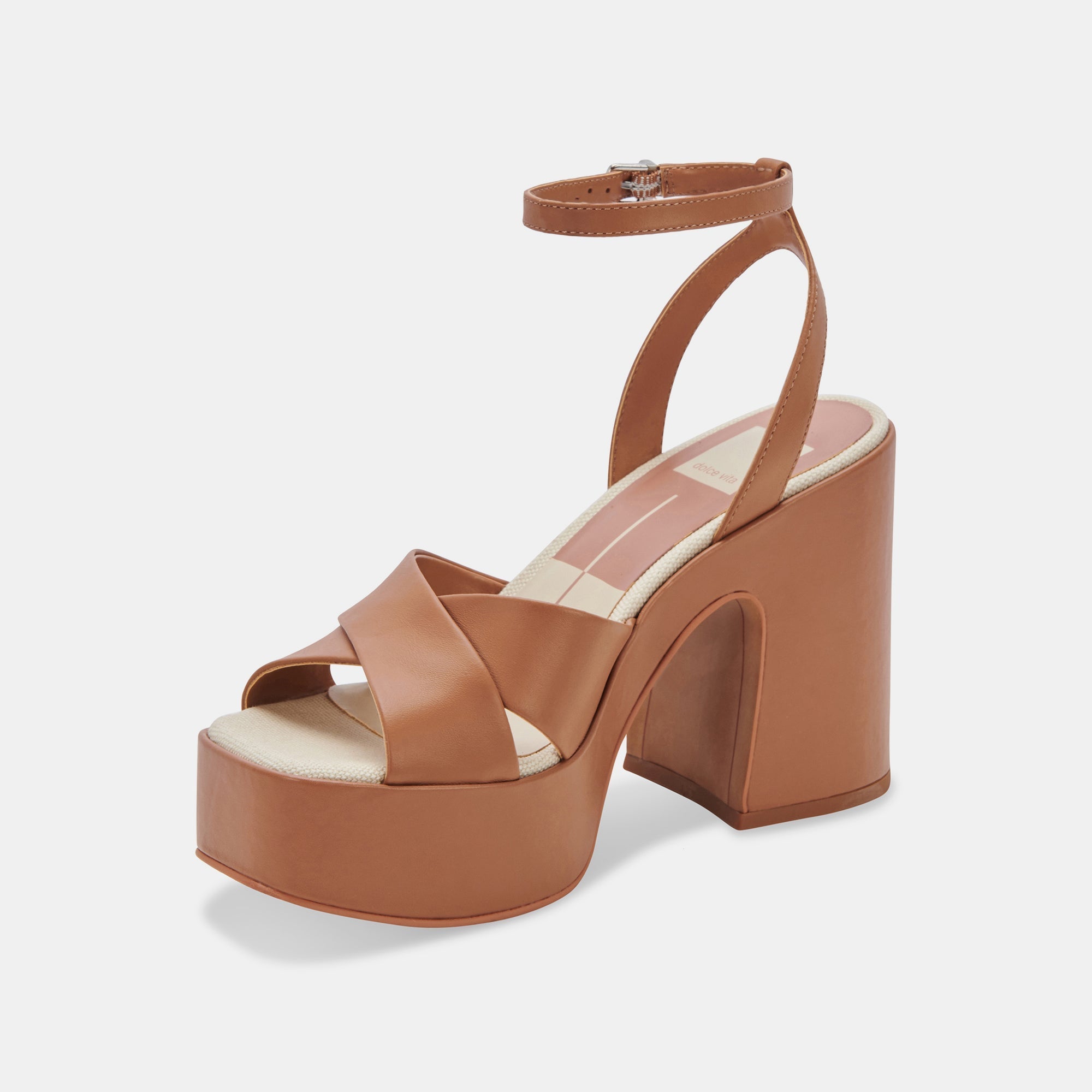 WESSI HEELS CARAMEL LEATHER - re:vita