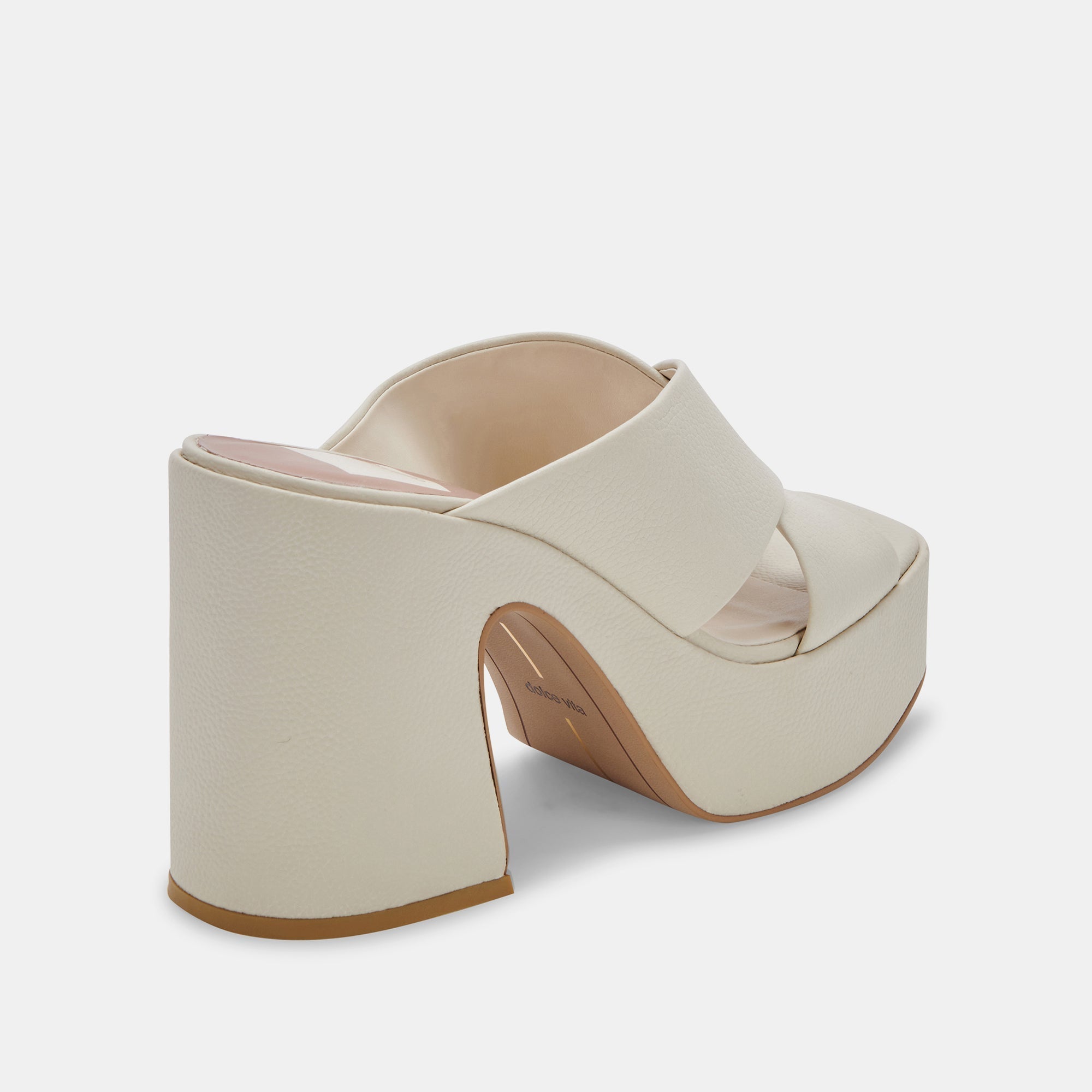 WONDER HEELS IVORY LEATHER - re:vita