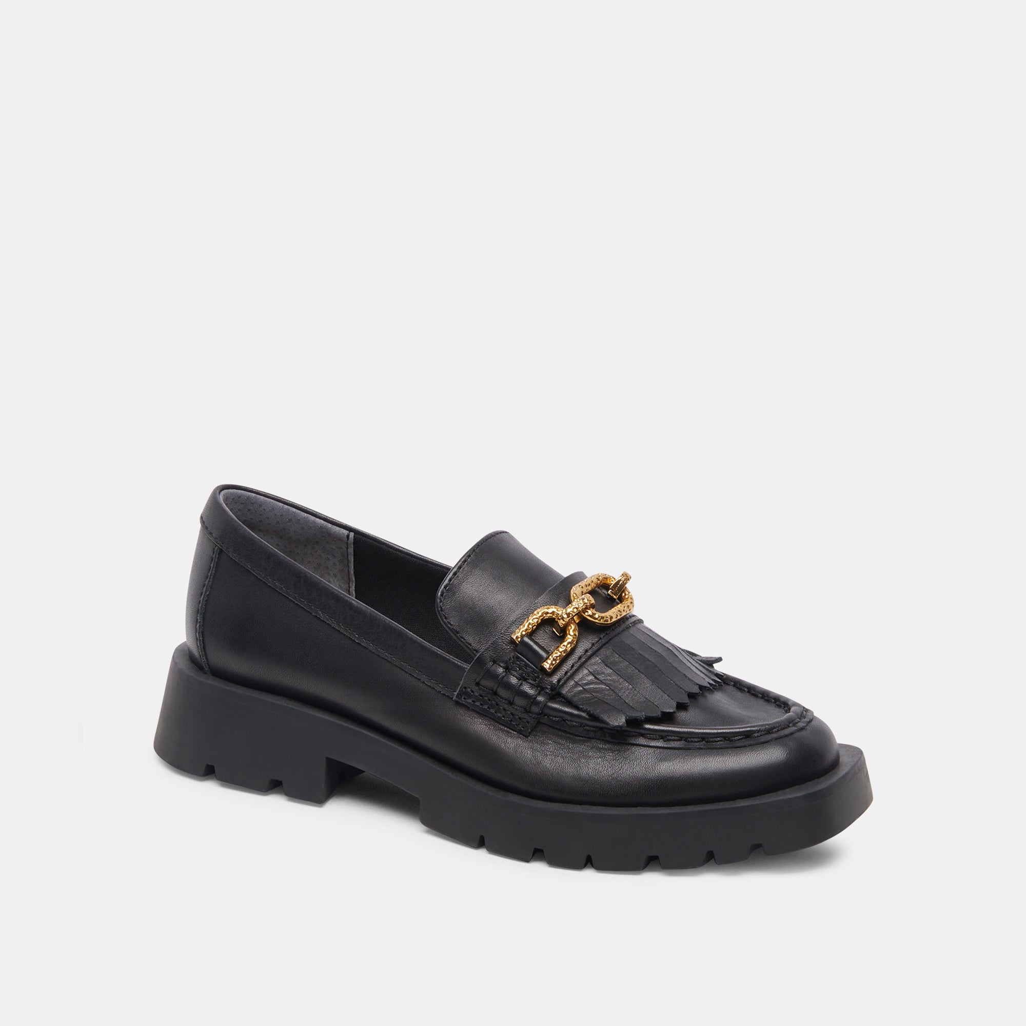 ERNA WIDE FLATS BLACK LEATHER - re:vita