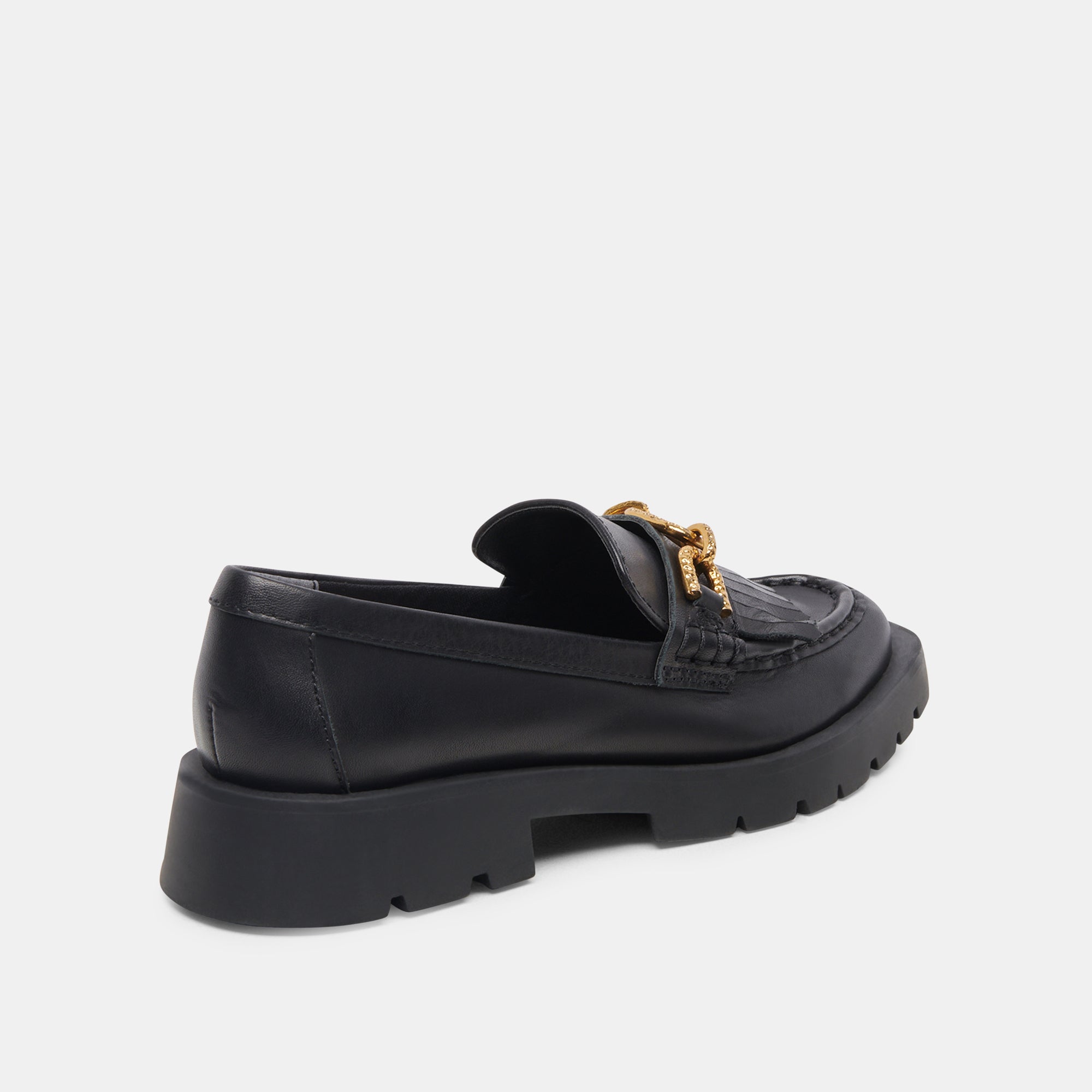 ERNA WIDE FLATS BLACK LEATHER - re:vita
